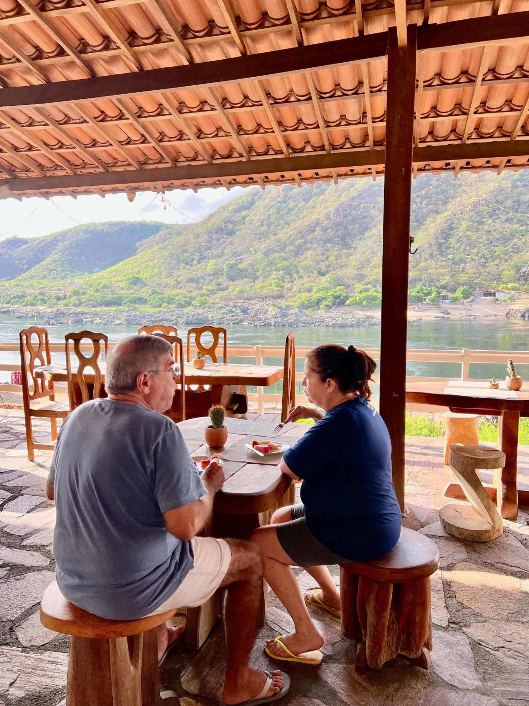 Dining area in Pousada Porto de Piranhas