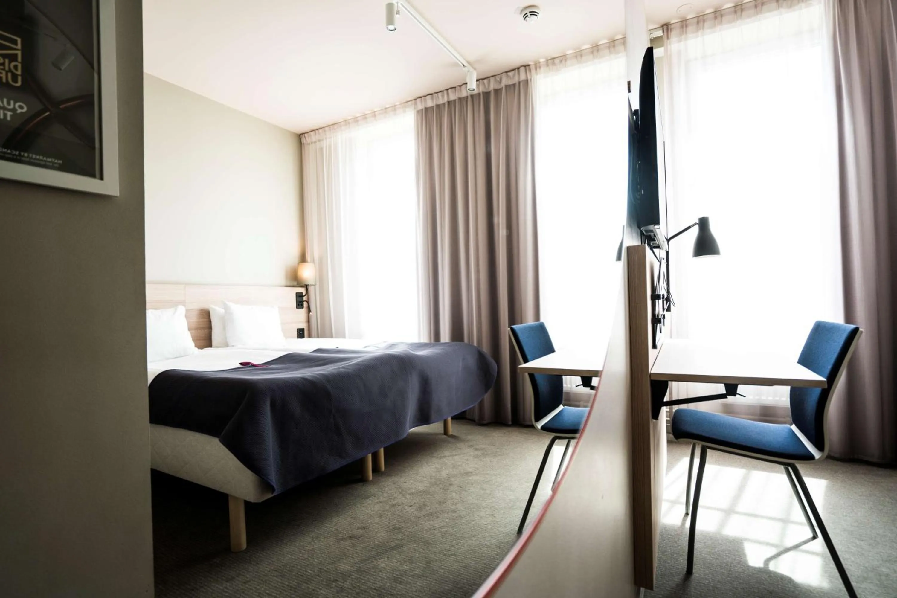 Bedroom, Bed in Scandic No 53