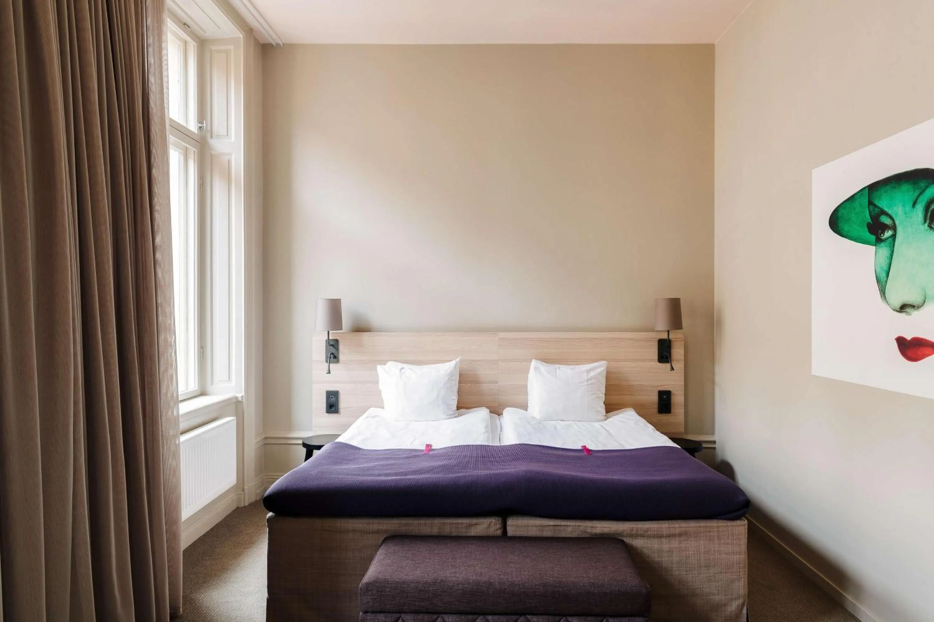 Bedroom, Bed in Scandic No 53