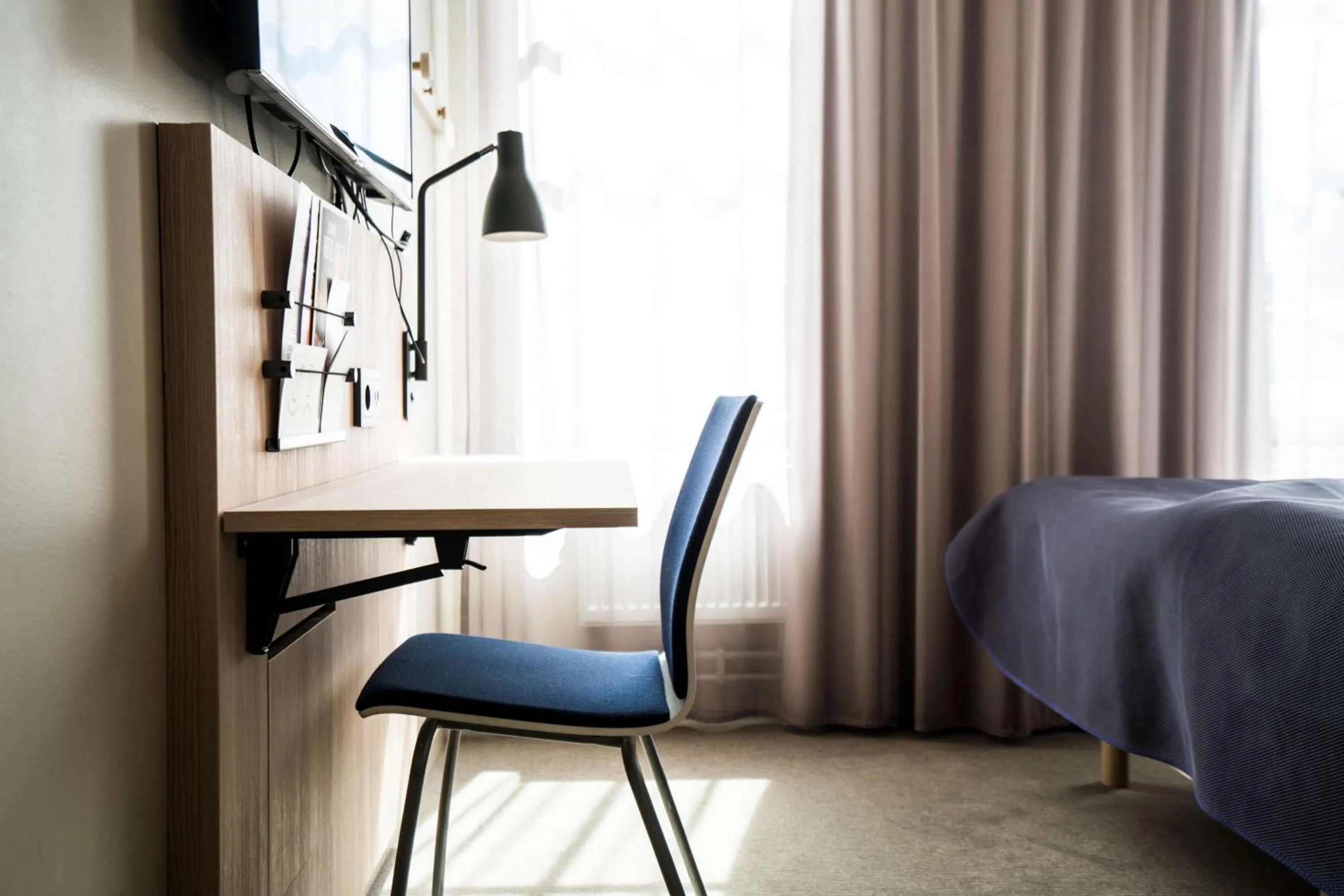 Bedroom, Bed in Scandic No 53