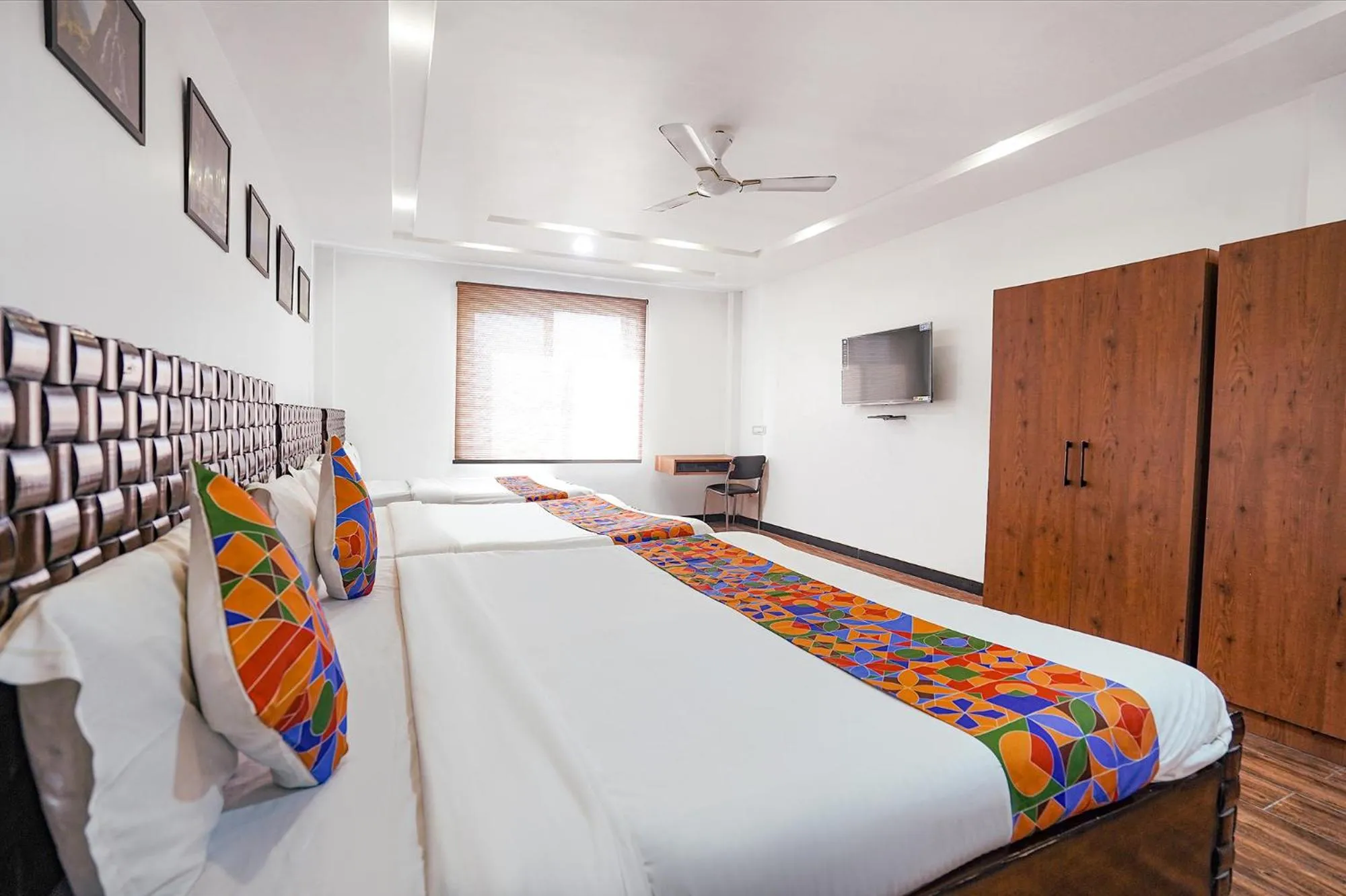 Bed in FabHotel Villa De Benares - Tulsi Manas Mandir