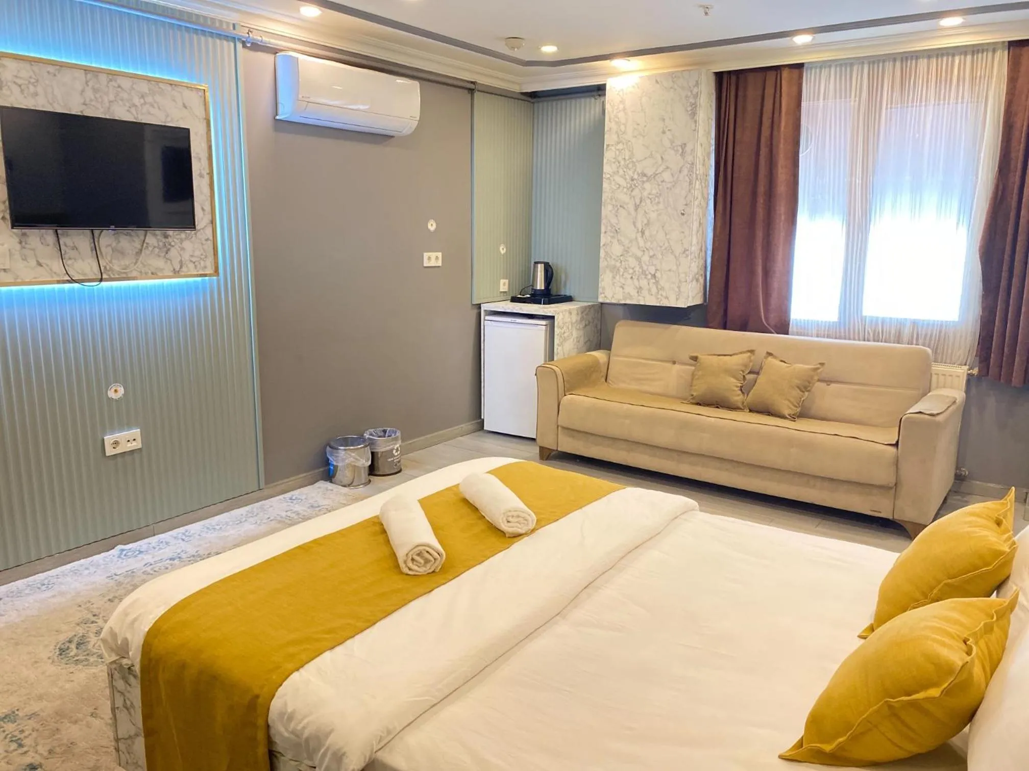 Bed in Sahrakent Otel Pendik