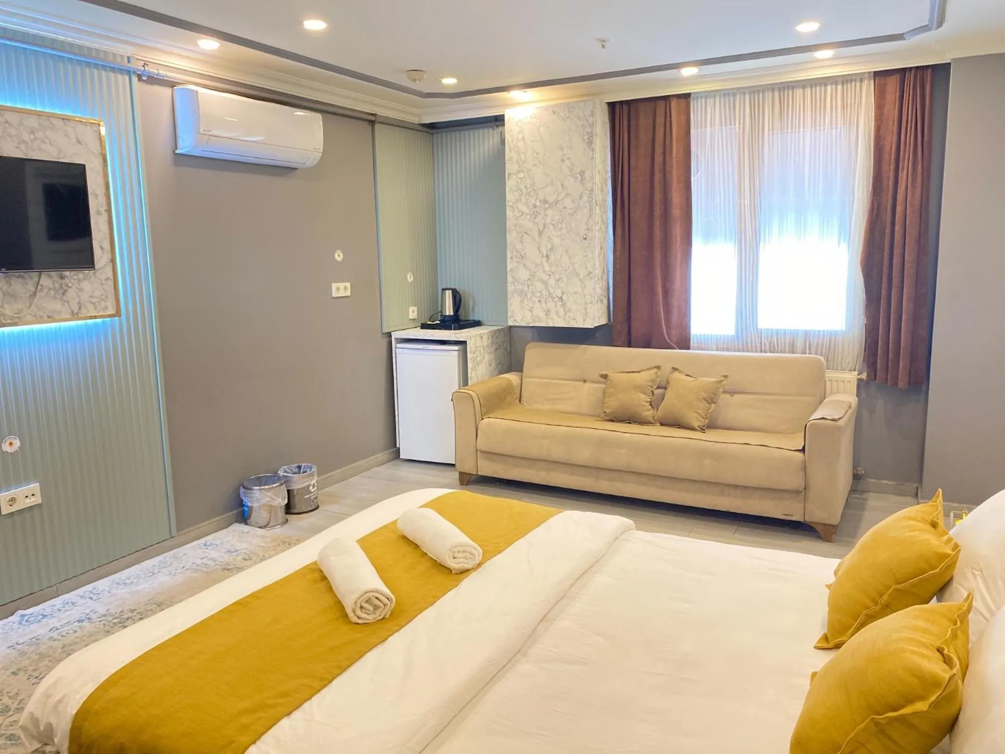 Bed in Sahrakent Otel Pendik