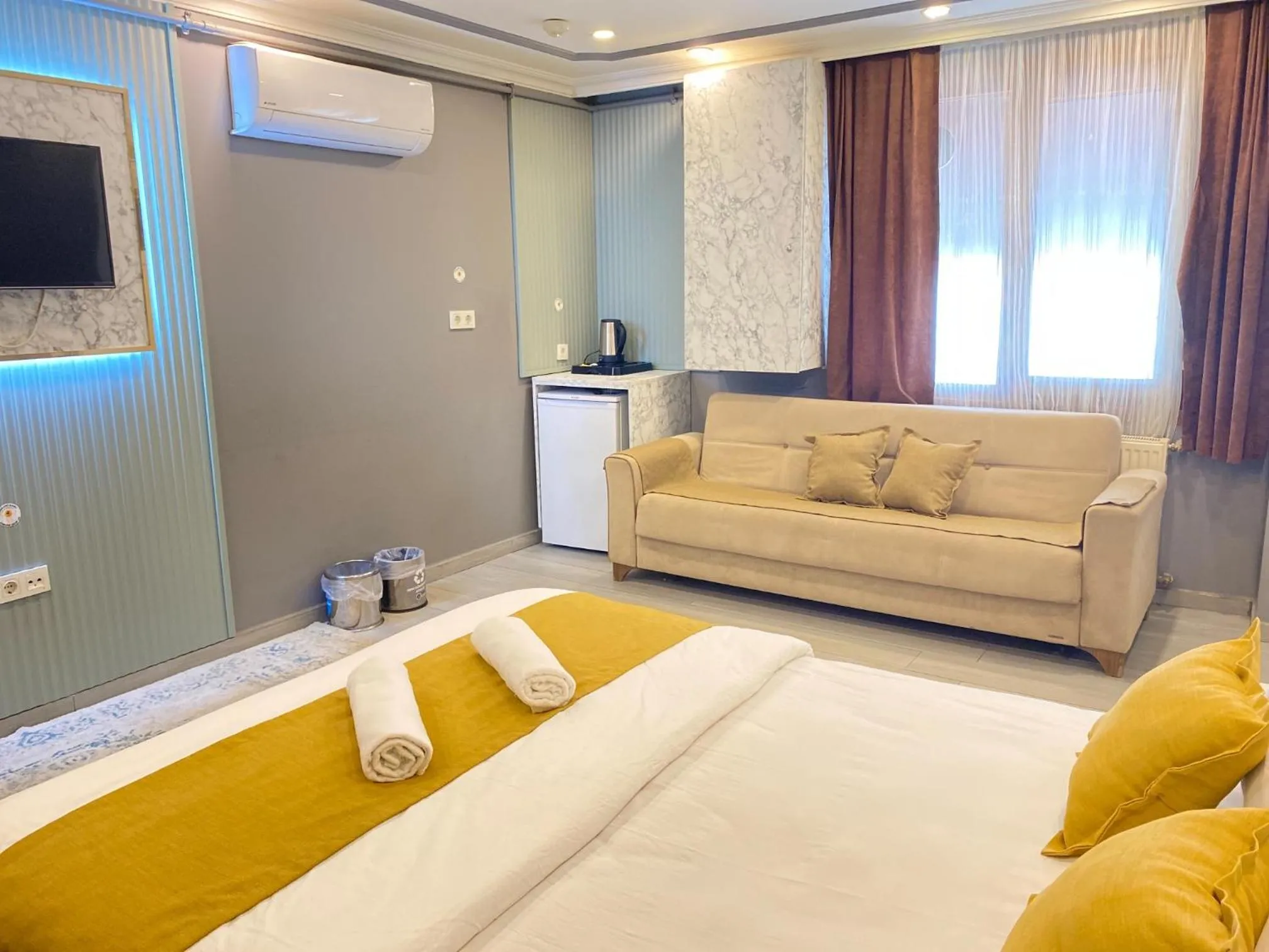 Bed in Sahrakent Otel Pendik