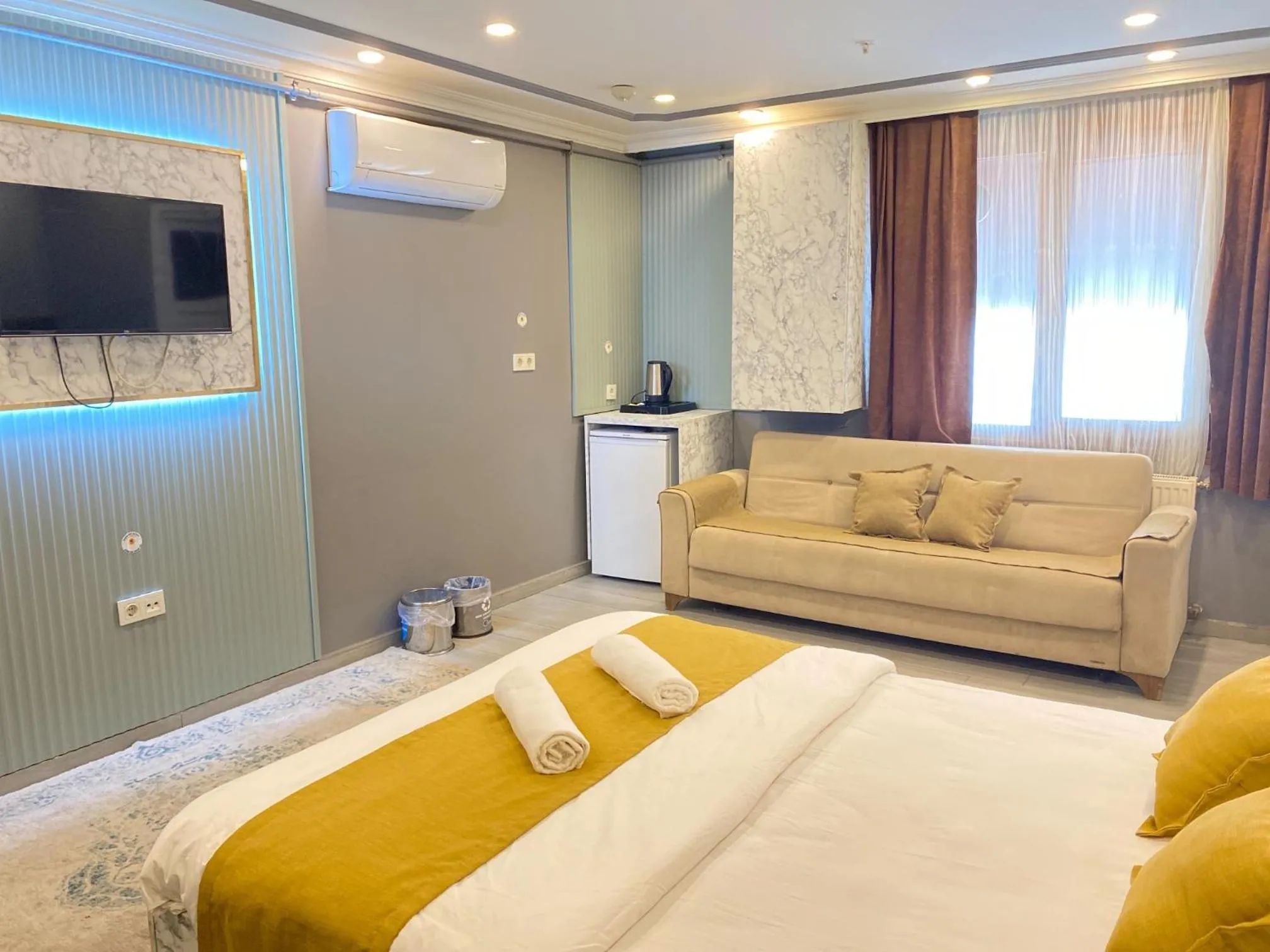 Bed in Sahrakent Otel Pendik