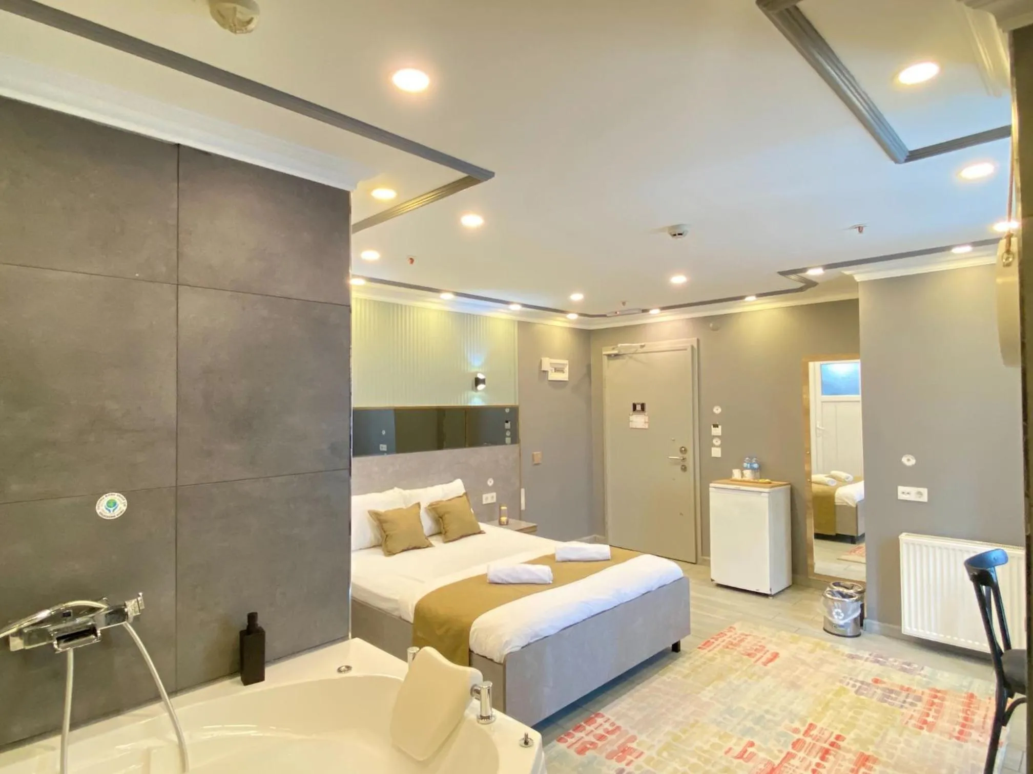 Bed in Sahrakent Otel Pendik