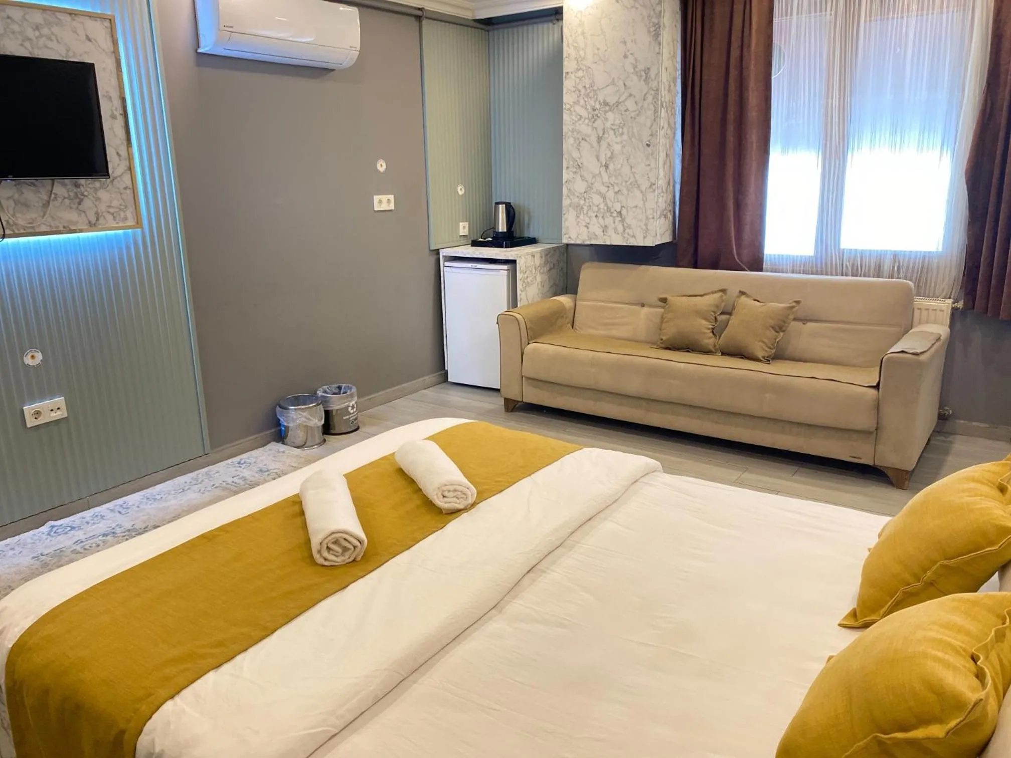 Bed in Sahrakent Otel Pendik