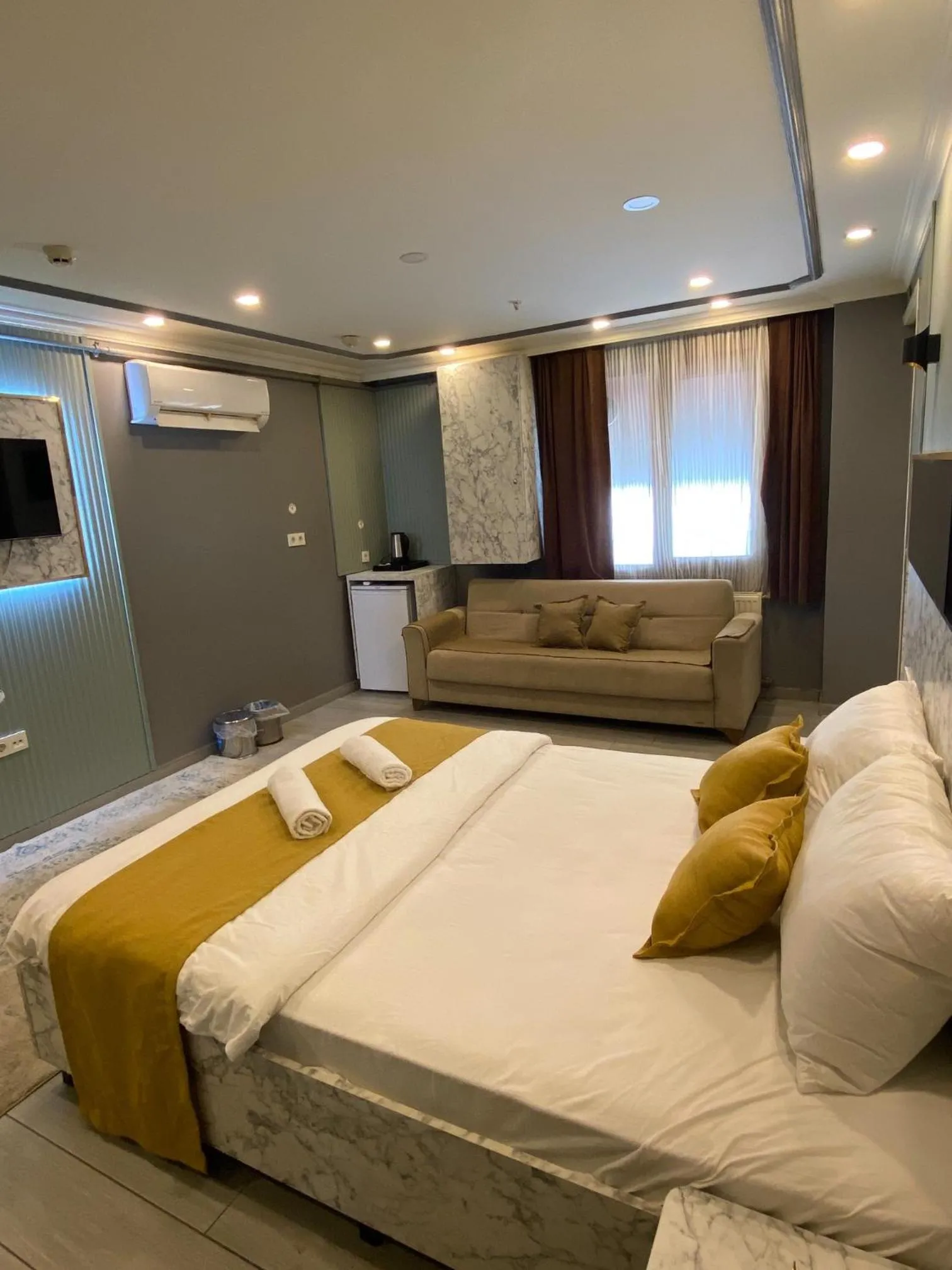 Bed in Sahrakent Otel Pendik