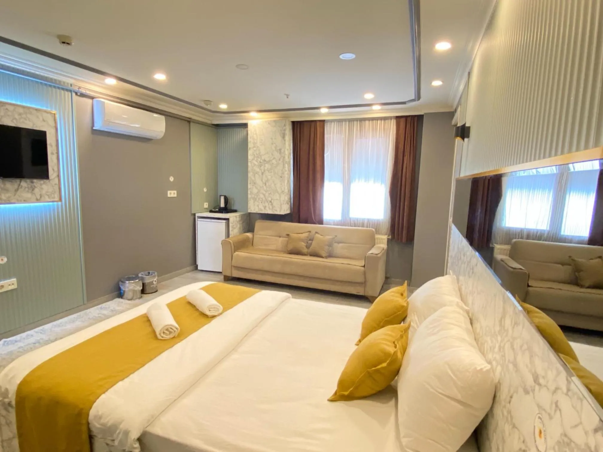 Bed in Sahrakent Otel Pendik