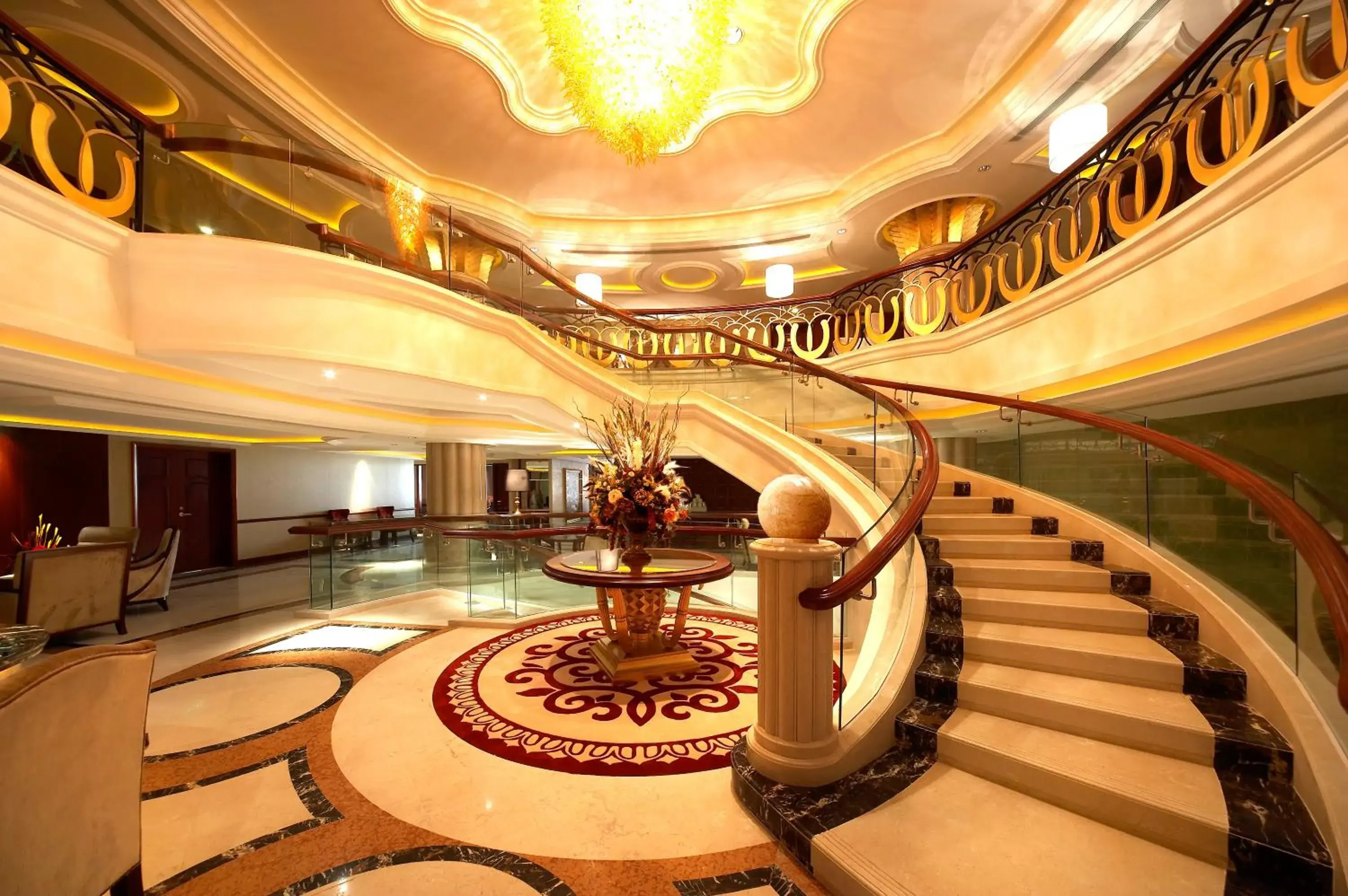 Lobby or reception in Dynasty International Hotel Dalian Lobby or reception in Dynasty International Hotel Dalian