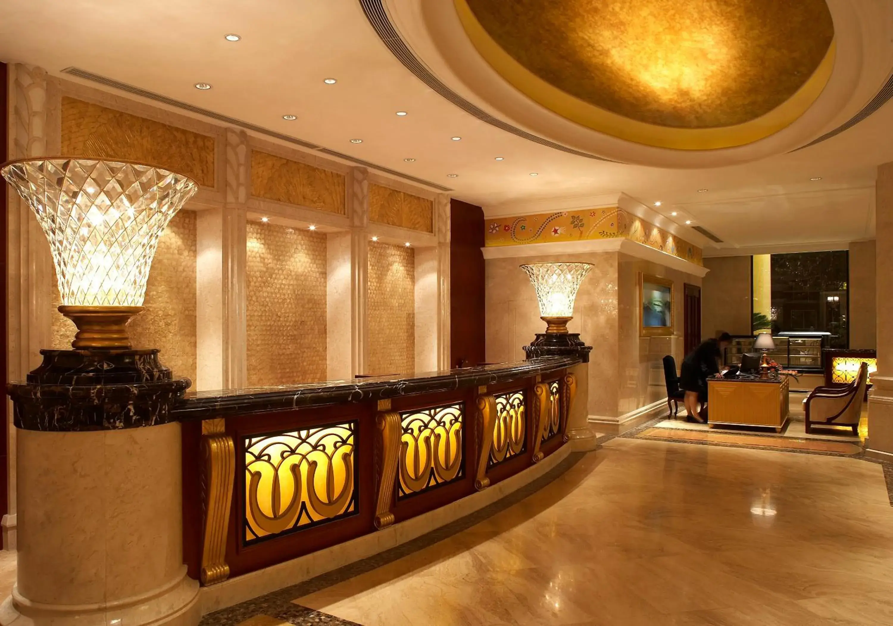 Lobby or reception in Dynasty International Hotel Dalian Lobby or reception in Dynasty International Hotel Dalian