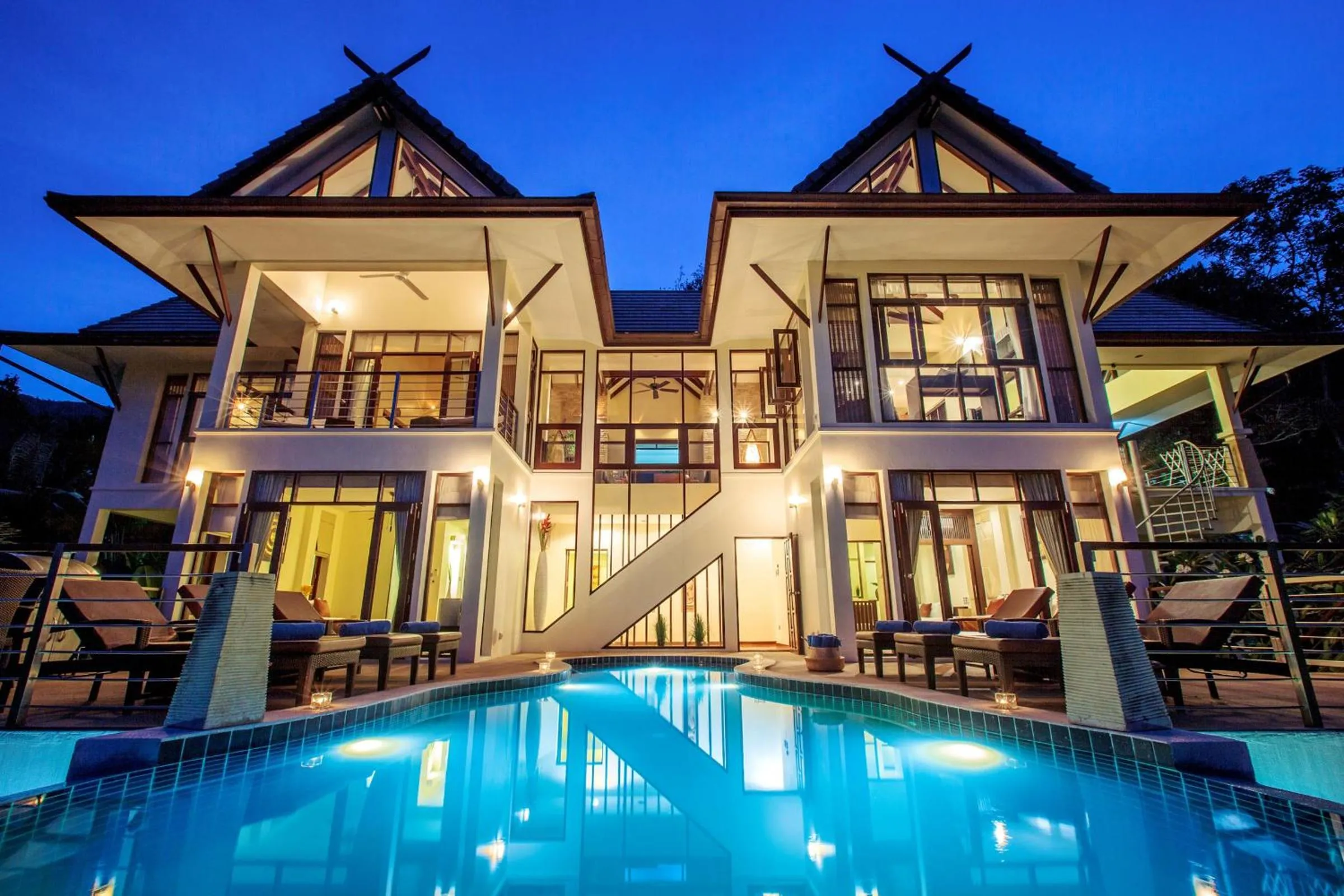 Night in Villa Ma Phraaw - Ban Tai Ocean View Villa