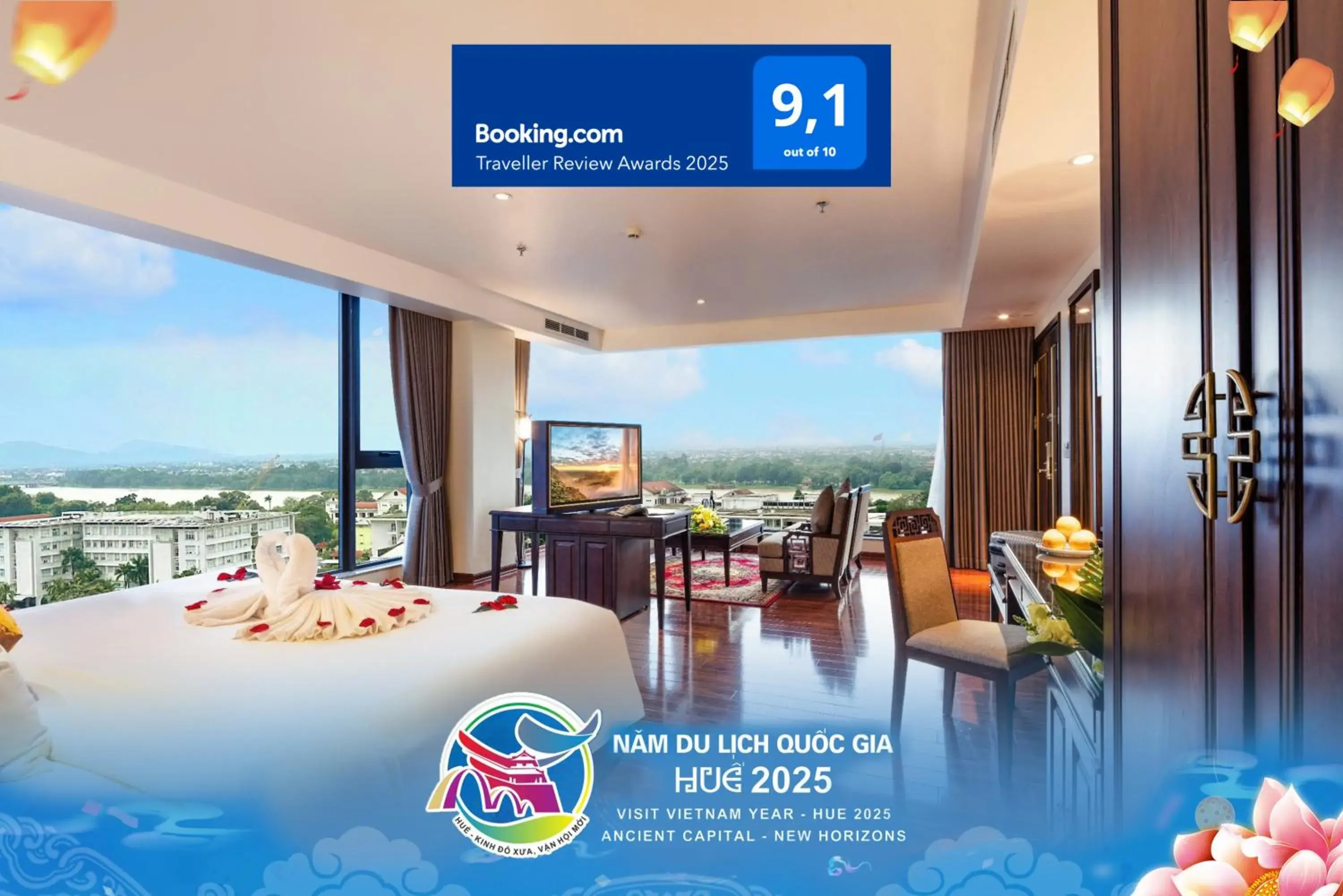 City view in Thanh Lich Royal Boutique City view in Thanh Lich Royal Boutique