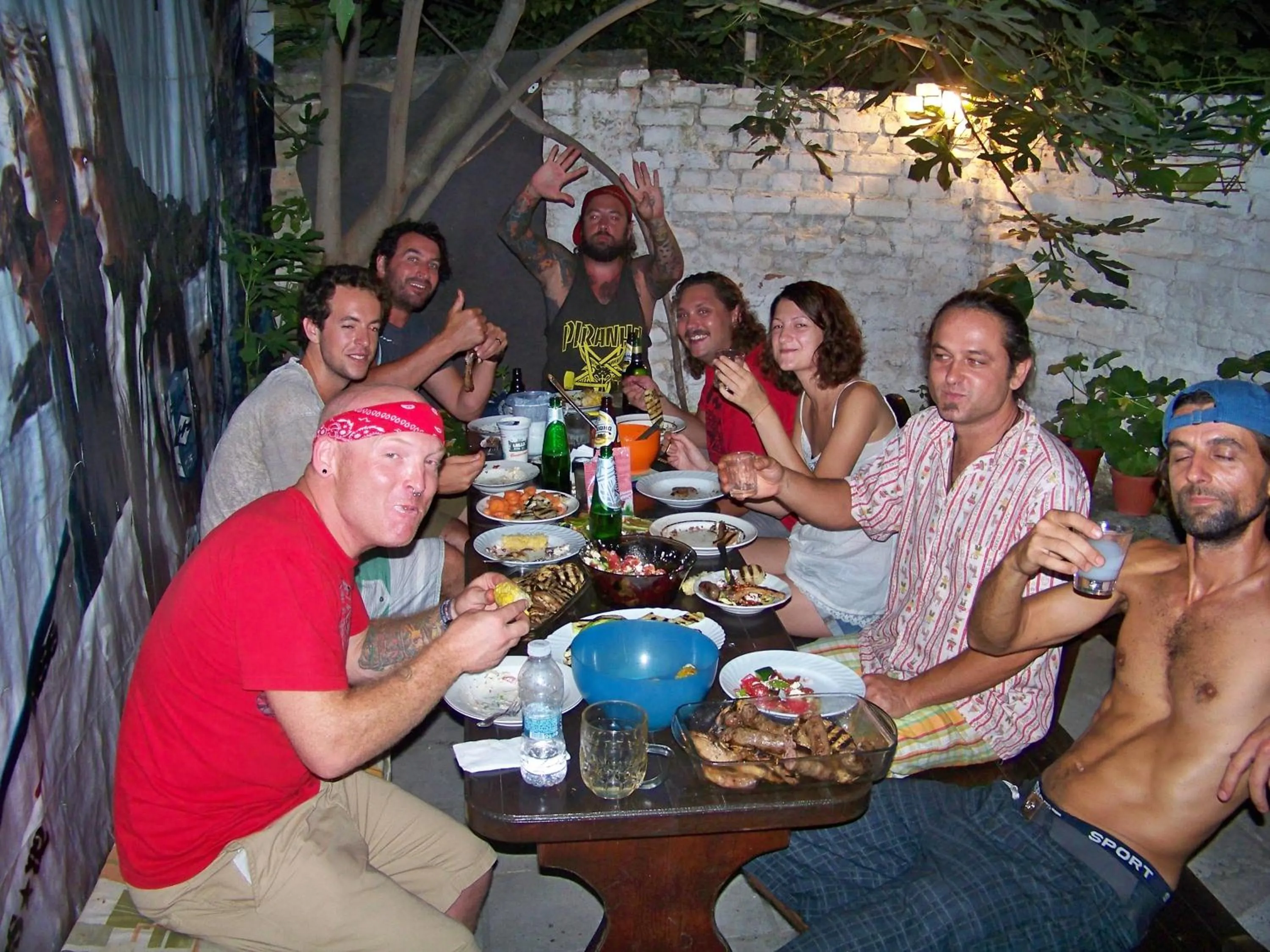 Patio in Yo Ho Hostel