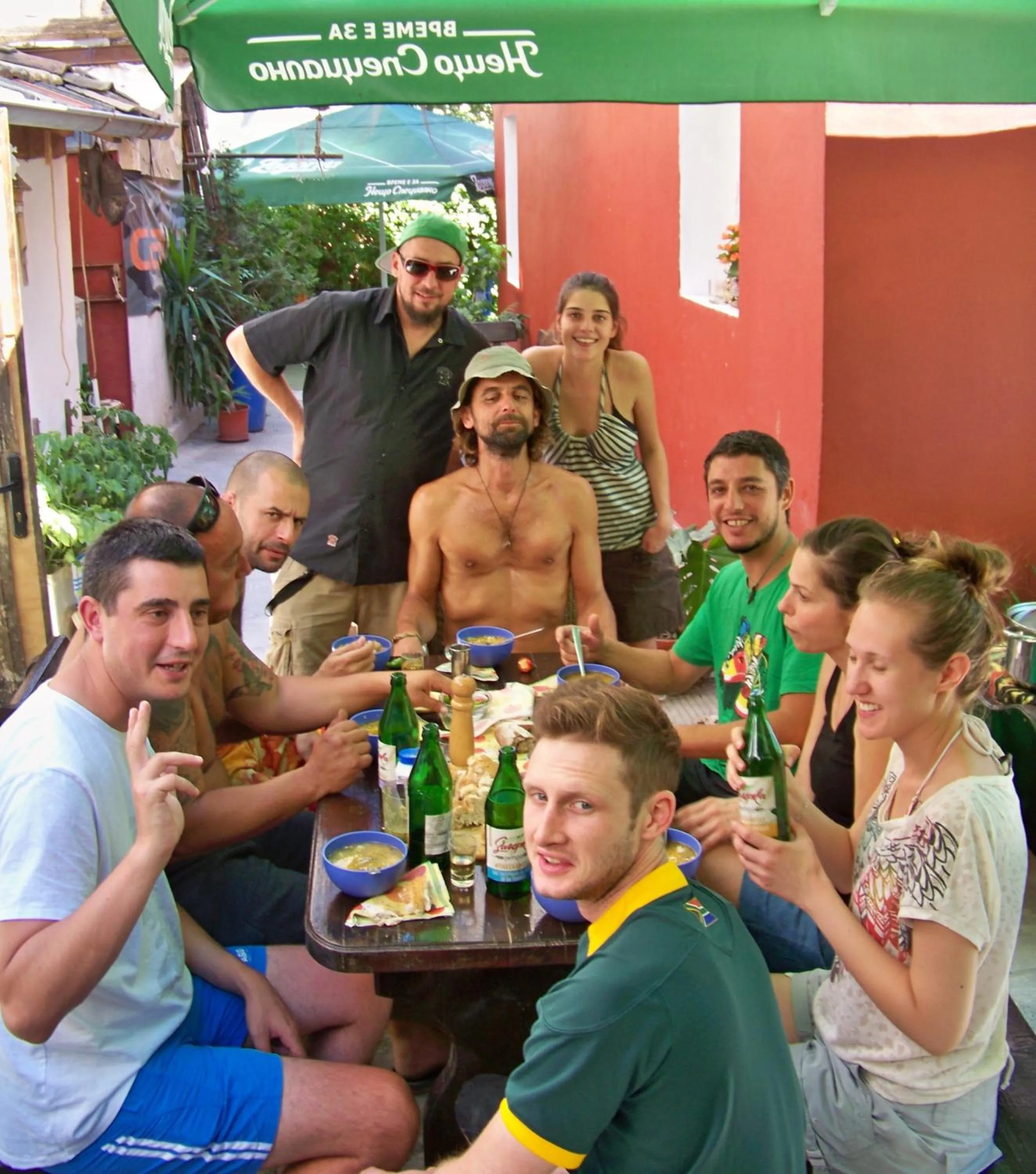 Patio in Yo Ho Hostel