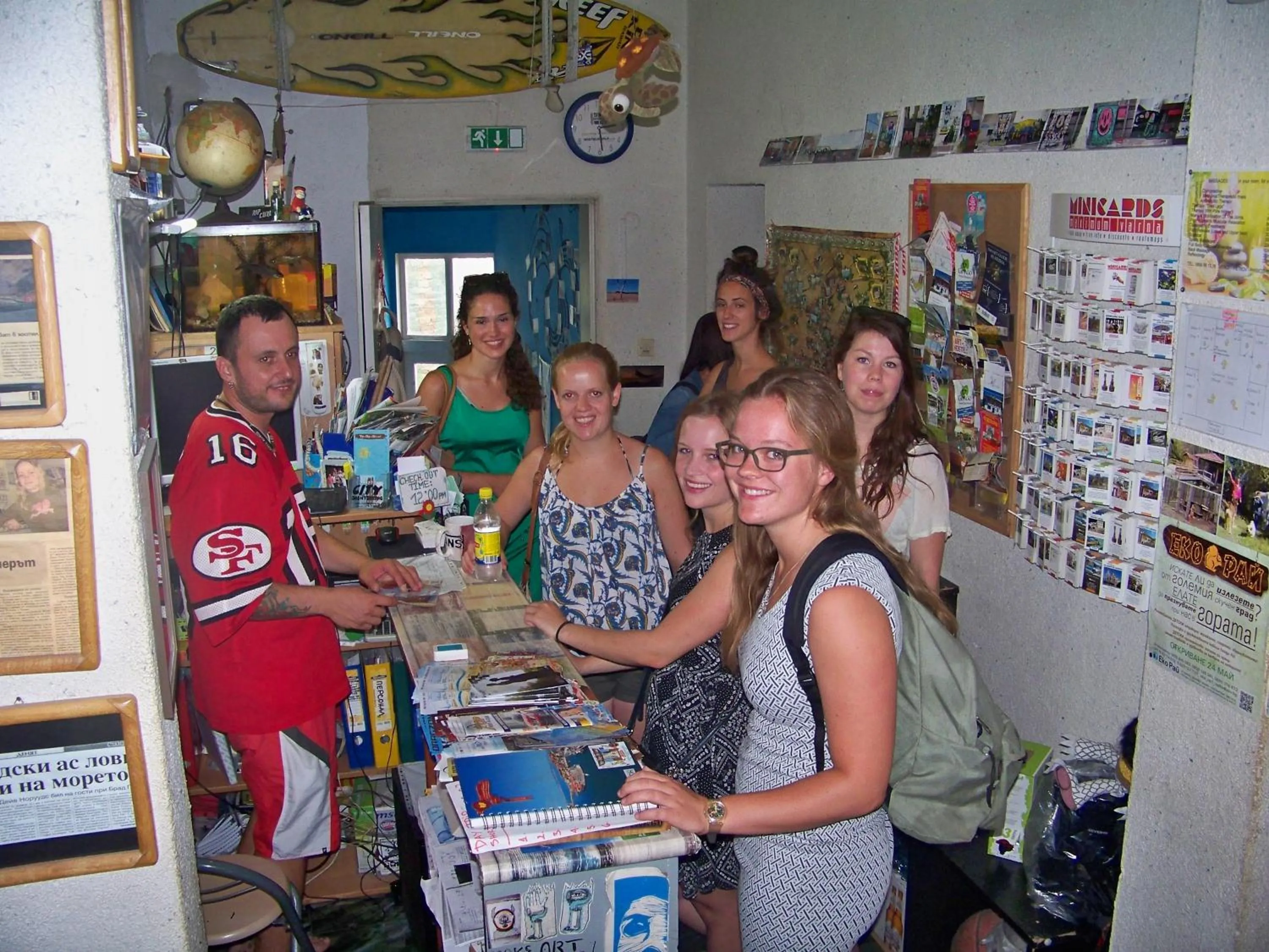 Staff in Yo Ho Hostel
