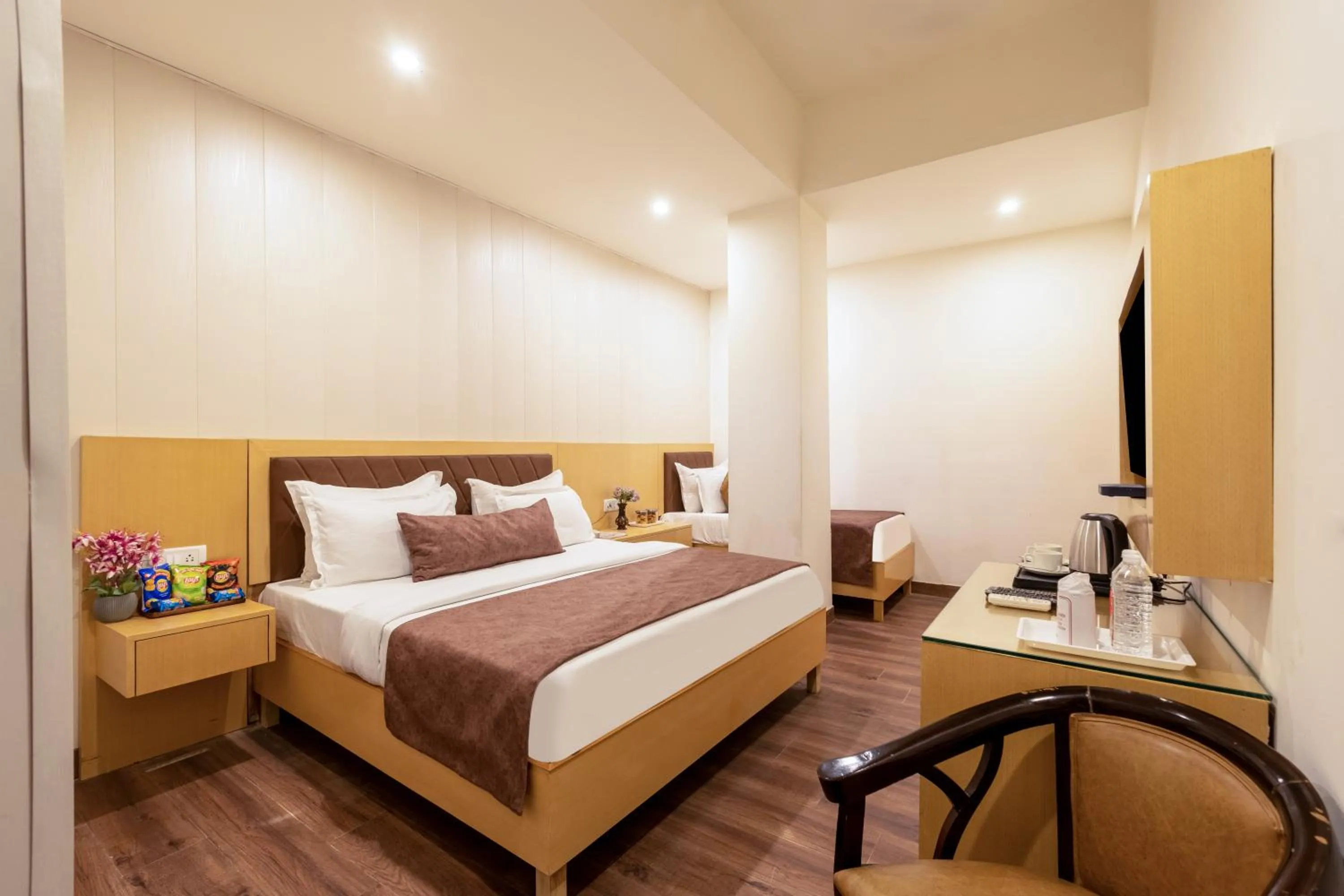 Bed in Yahobhoomi Hotel Tashree Dwarka Sector 23