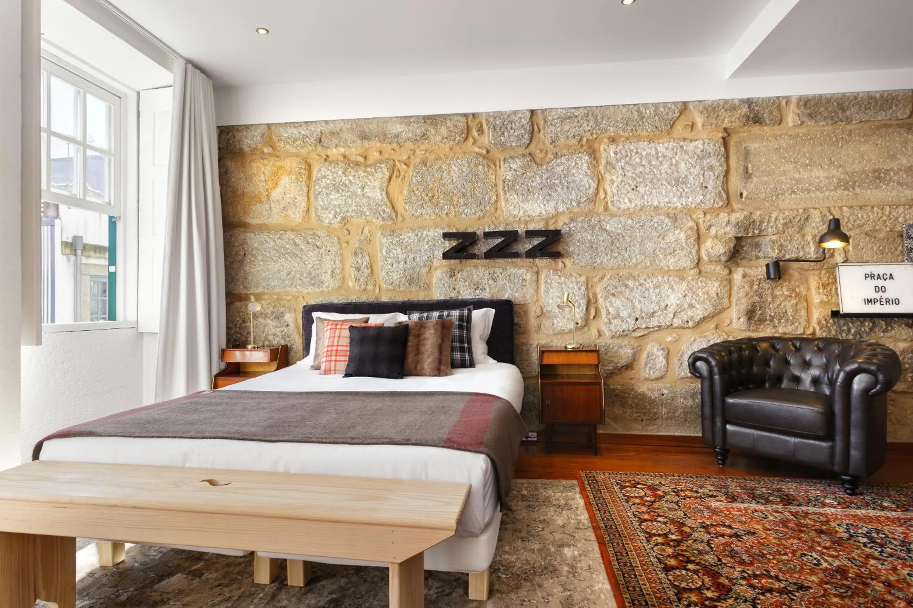 Bed in Oporto Chic & Cozy Studio Apartments