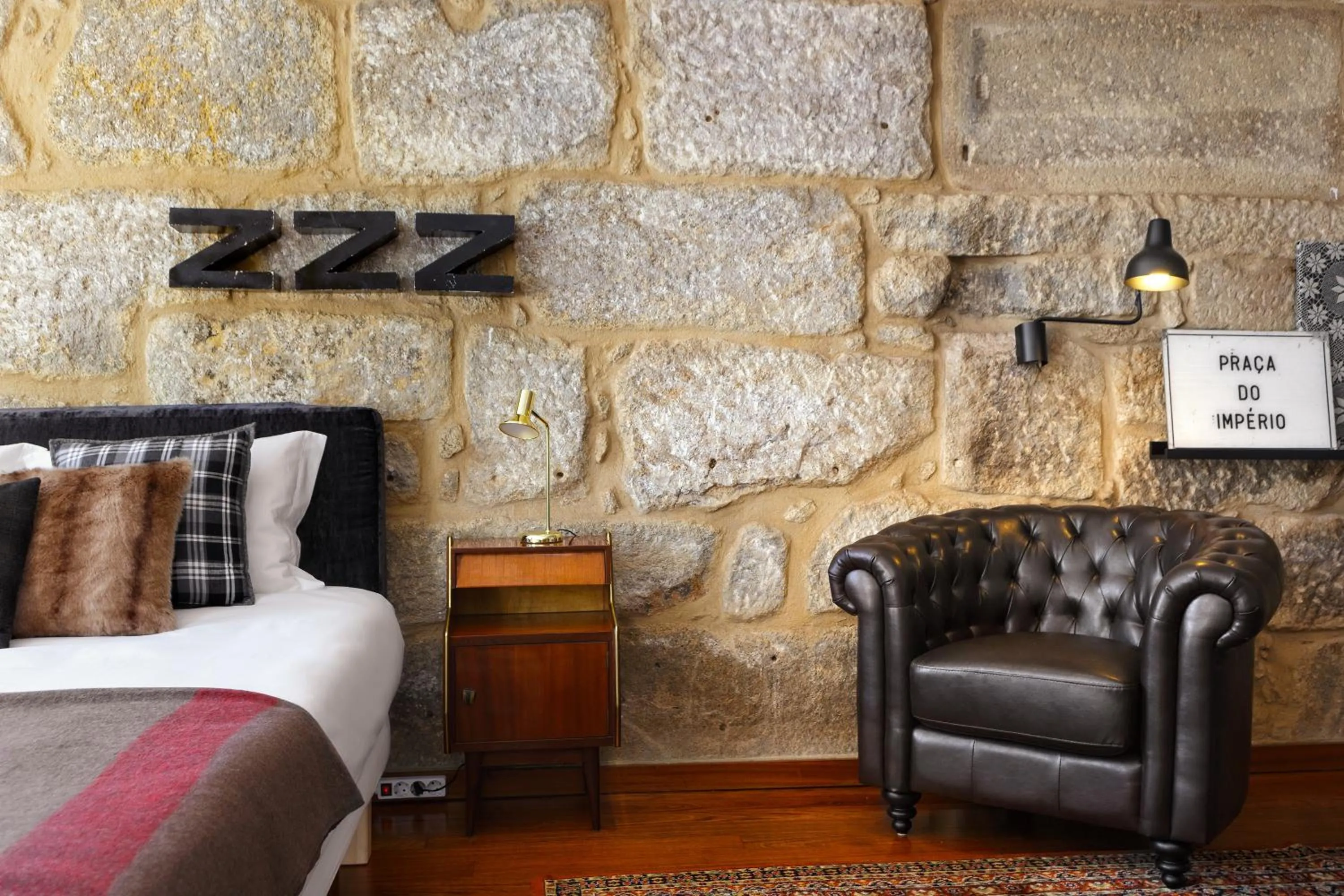 Bed in Oporto Chic & Cozy Studio Apartments