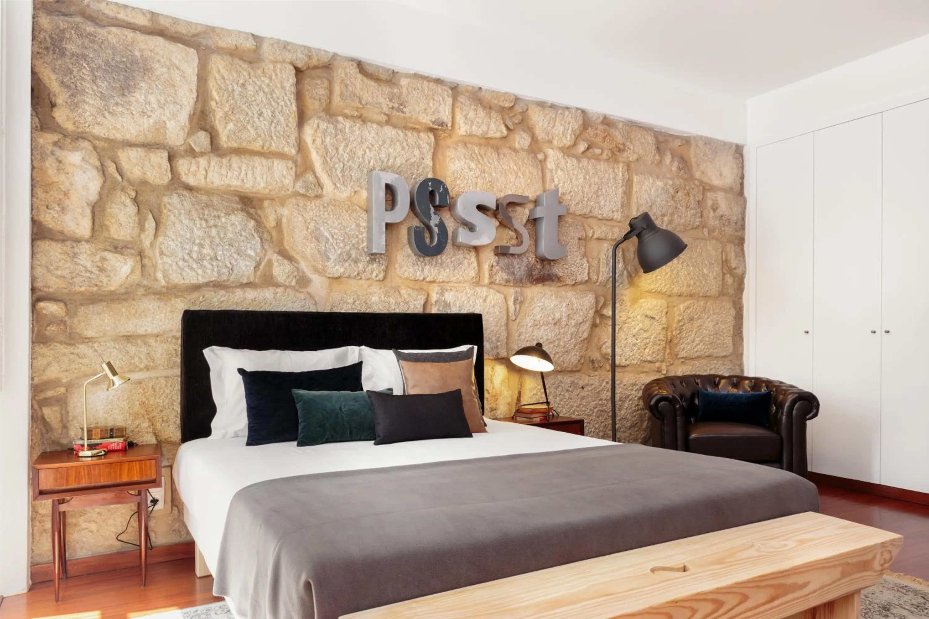 Bed in Oporto Chic & Cozy Studio Apartments