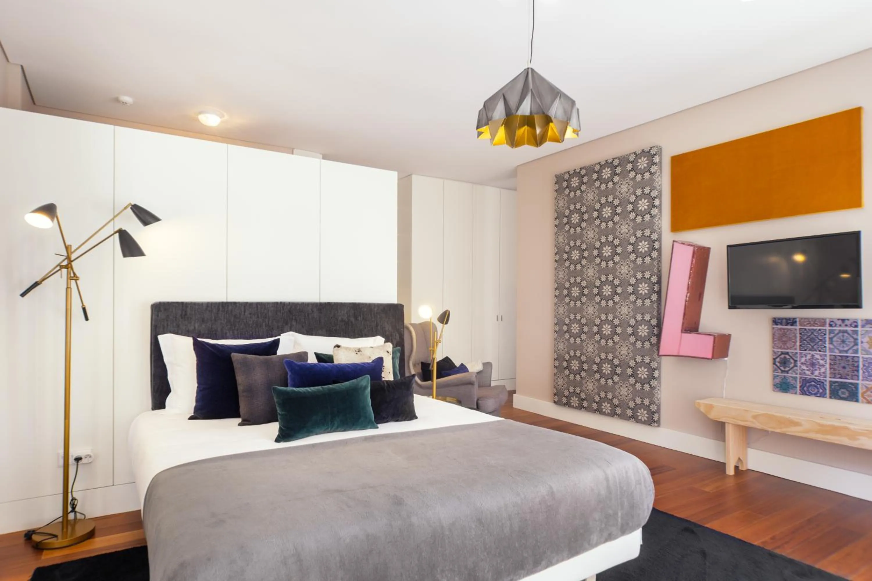 Bed in Oporto Chic & Cozy Studio Apartments