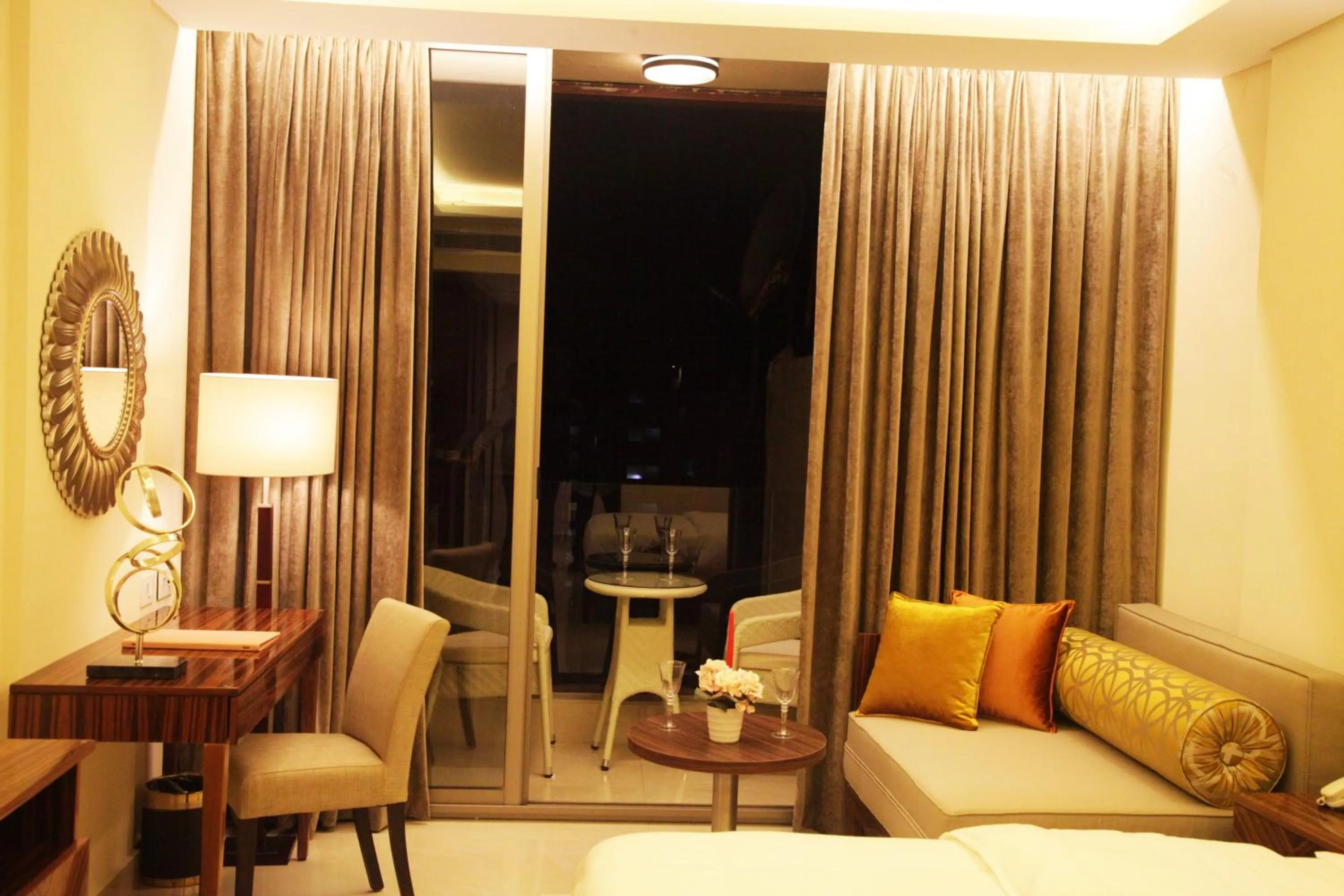 Seating area in Grand Concerto Hotel