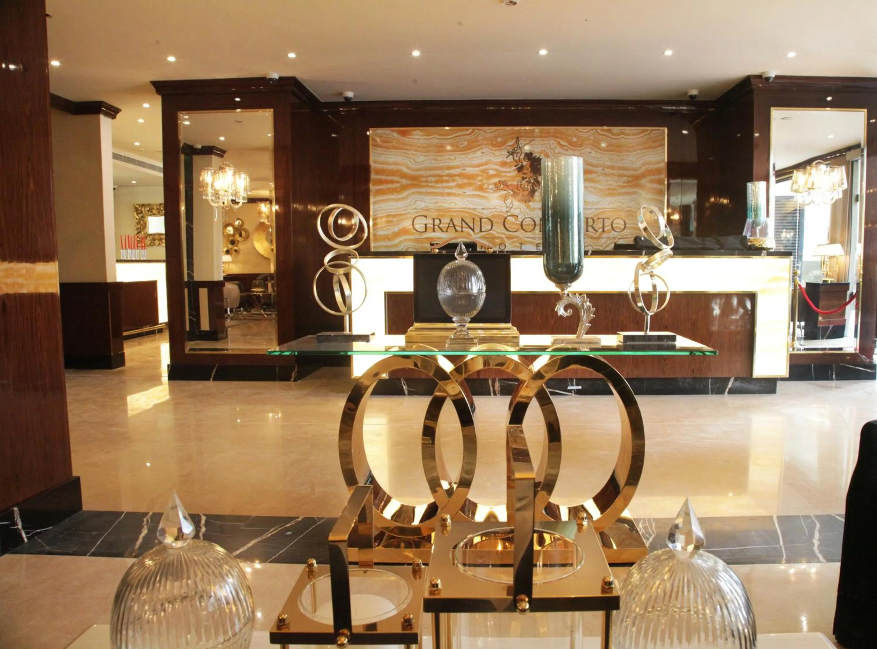 Lobby or reception in Grand Concerto Hotel