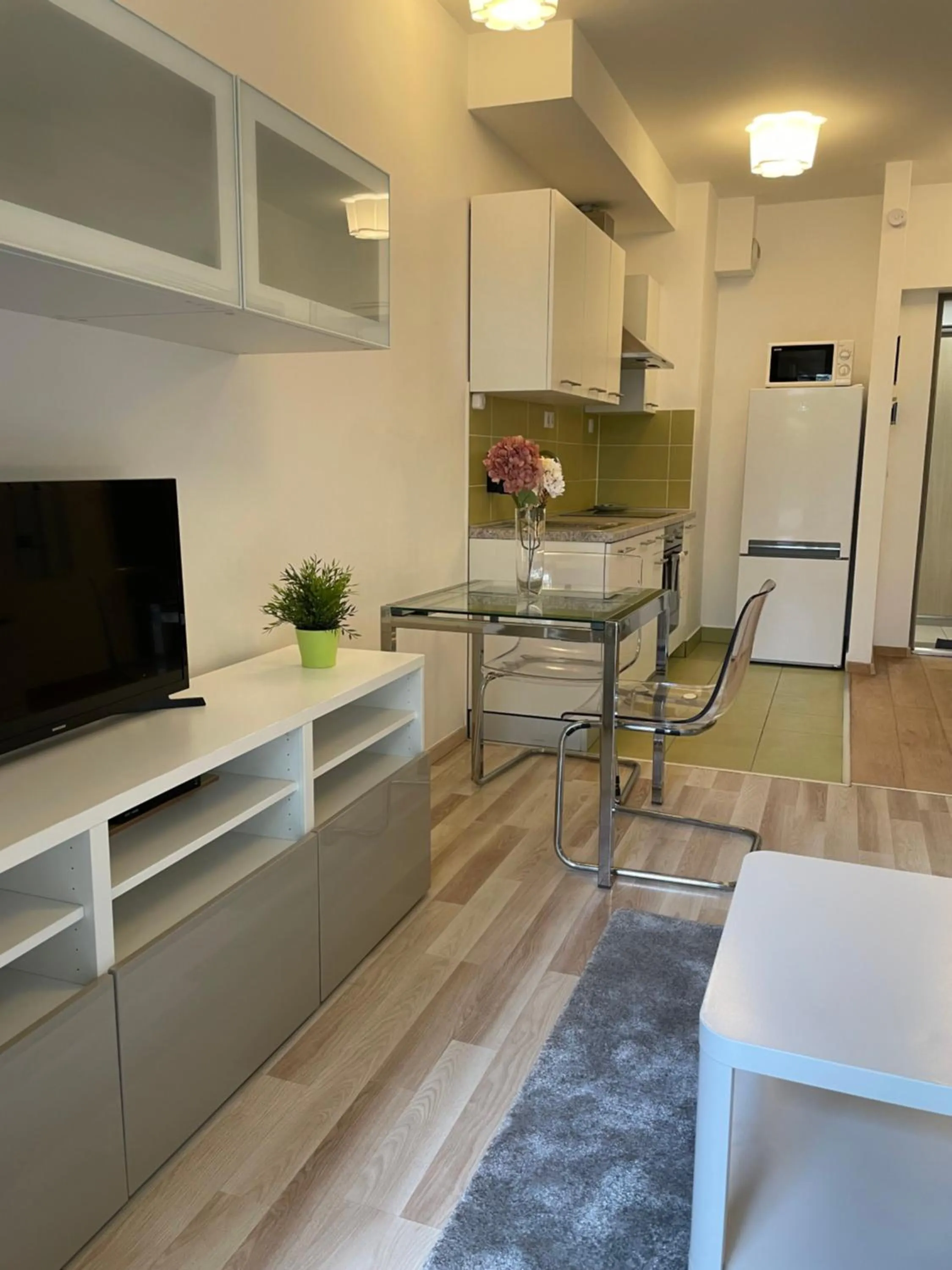 Kitchen or kitchenette in Corvin Center Suites