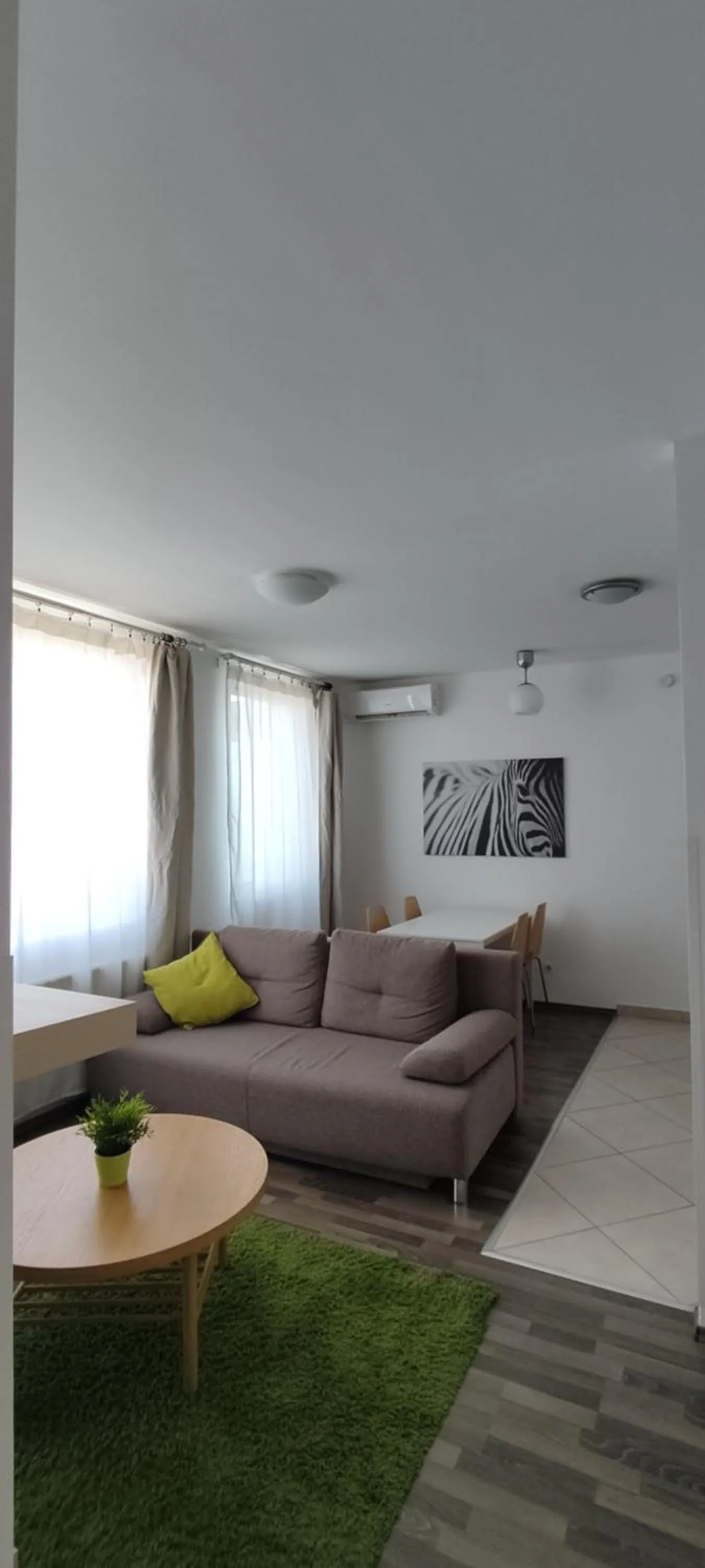 Living room in Corvin Center Suites