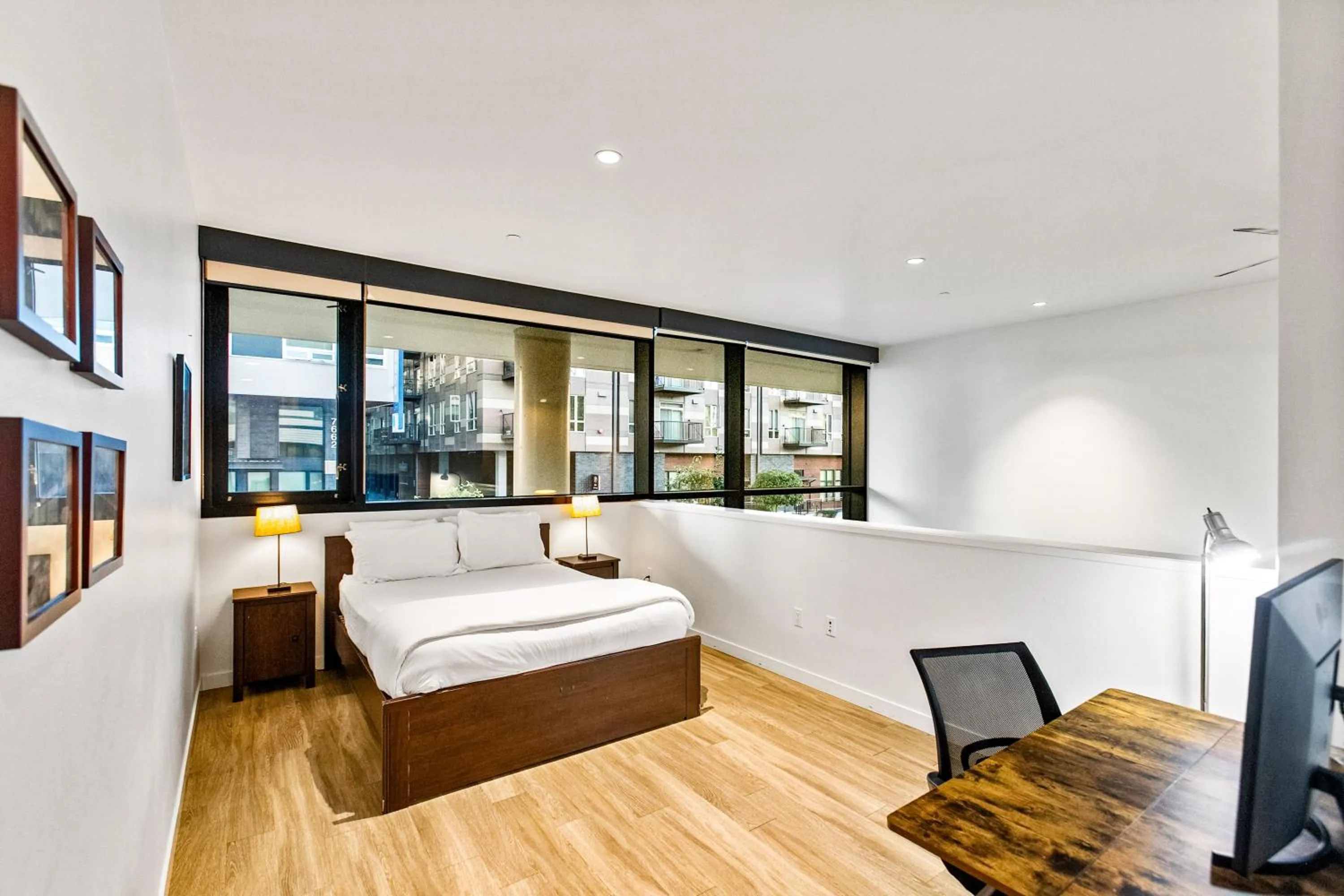 Bedroom, Bed in Open Loft in Redmond Core - 92 Walkscore!