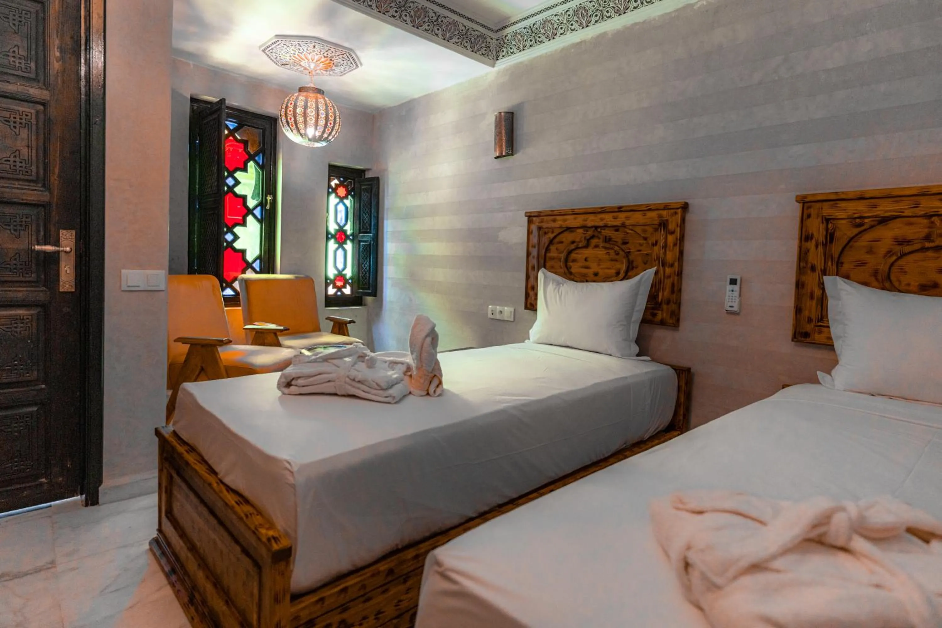 Bed in Riad Deluxe