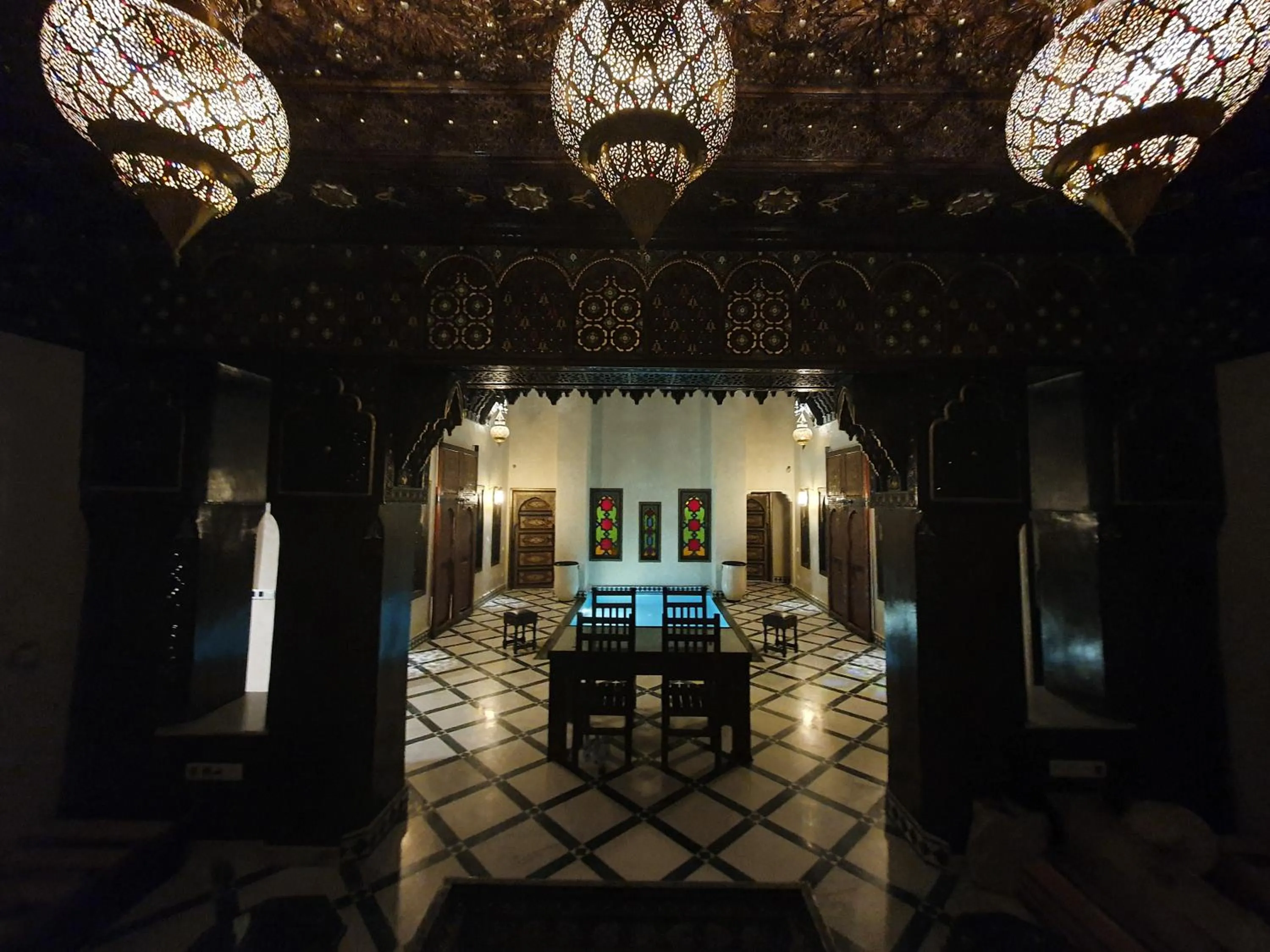Pool view in Riad Deluxe