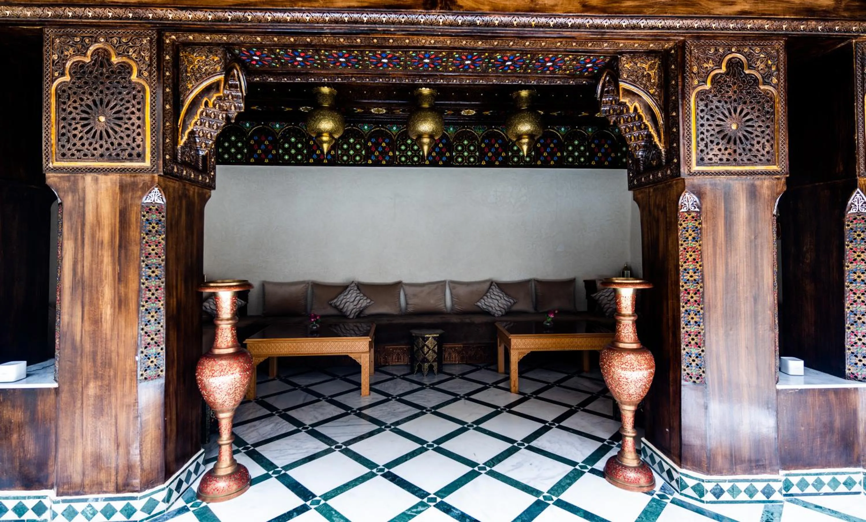 Living room in Riad Deluxe