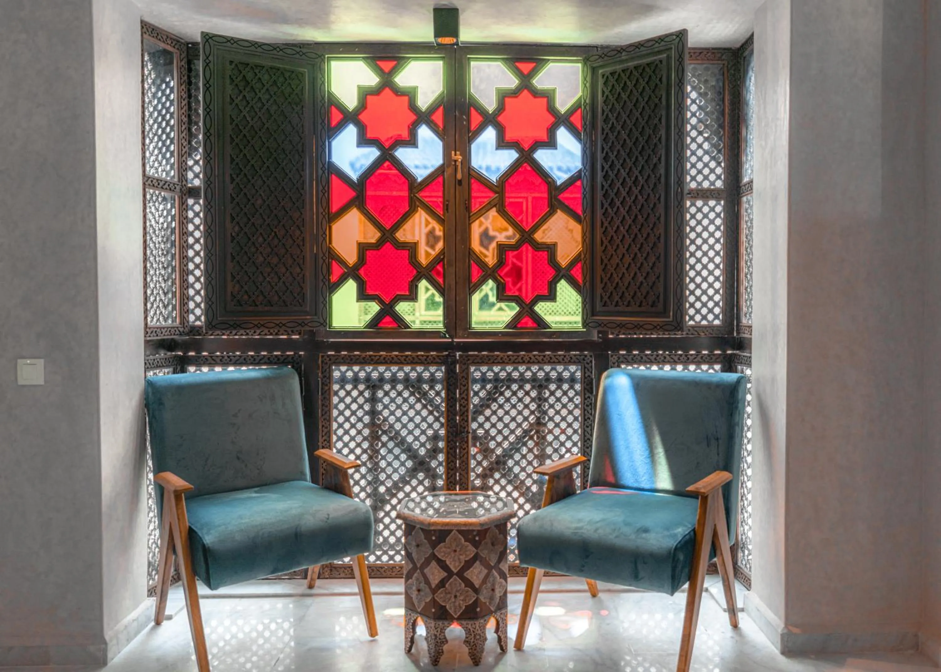 Seating area in Riad Deluxe