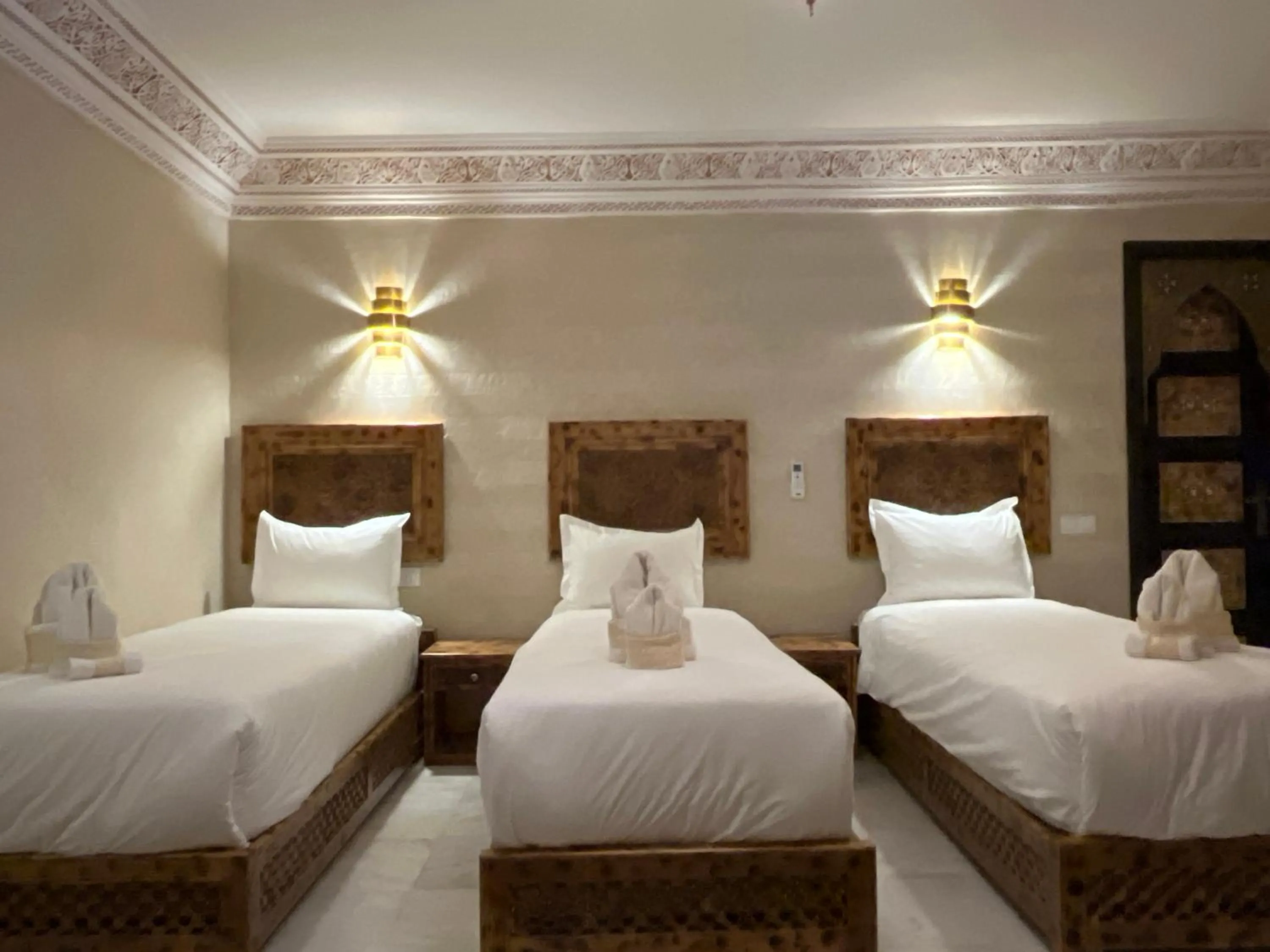 Bed in Riad Deluxe
