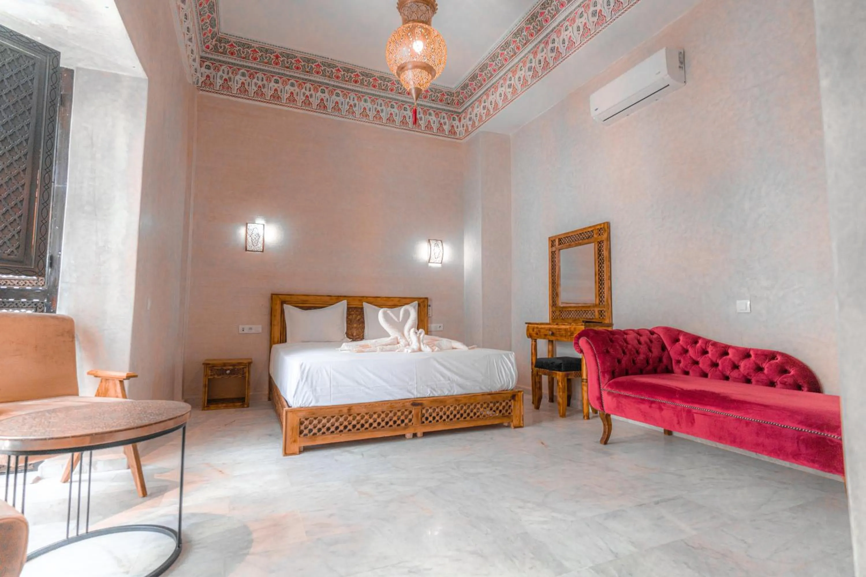 Bed in Riad Deluxe