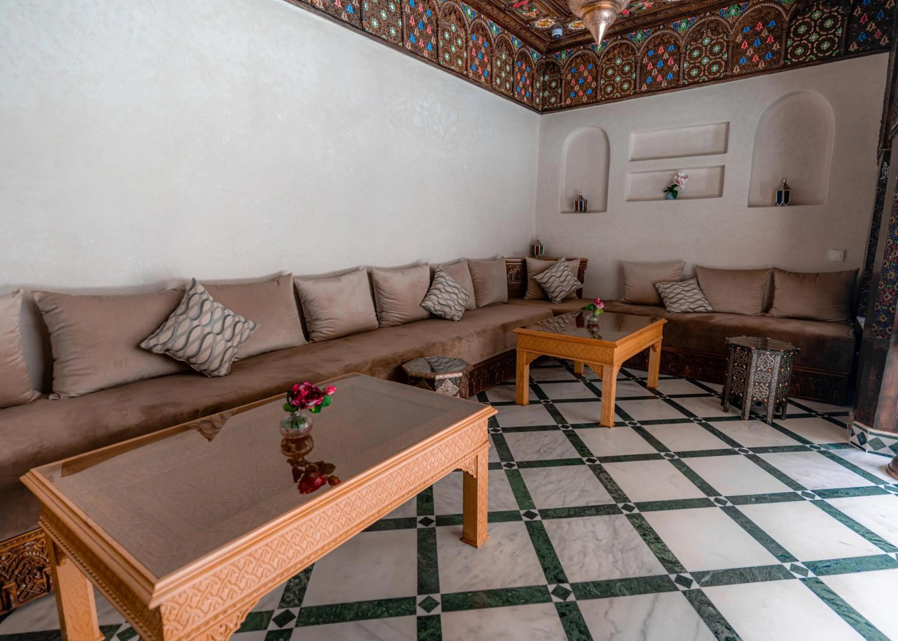 Living room in Riad Deluxe