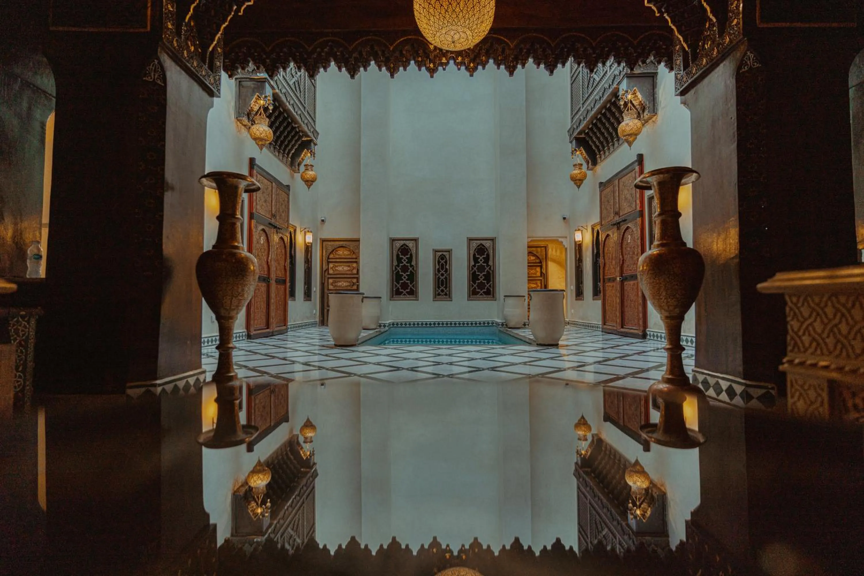 Pool view in Riad Deluxe