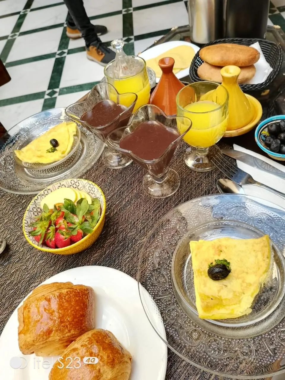 Food and drinks in Riad Deluxe