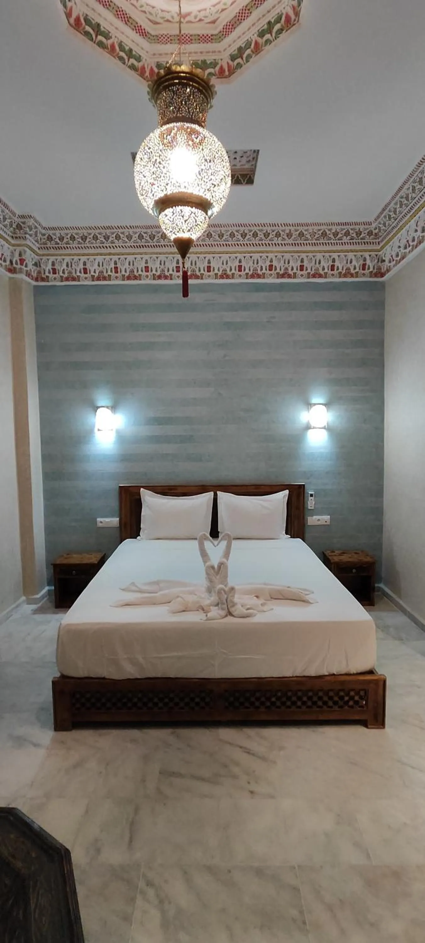 Bed in Riad Deluxe