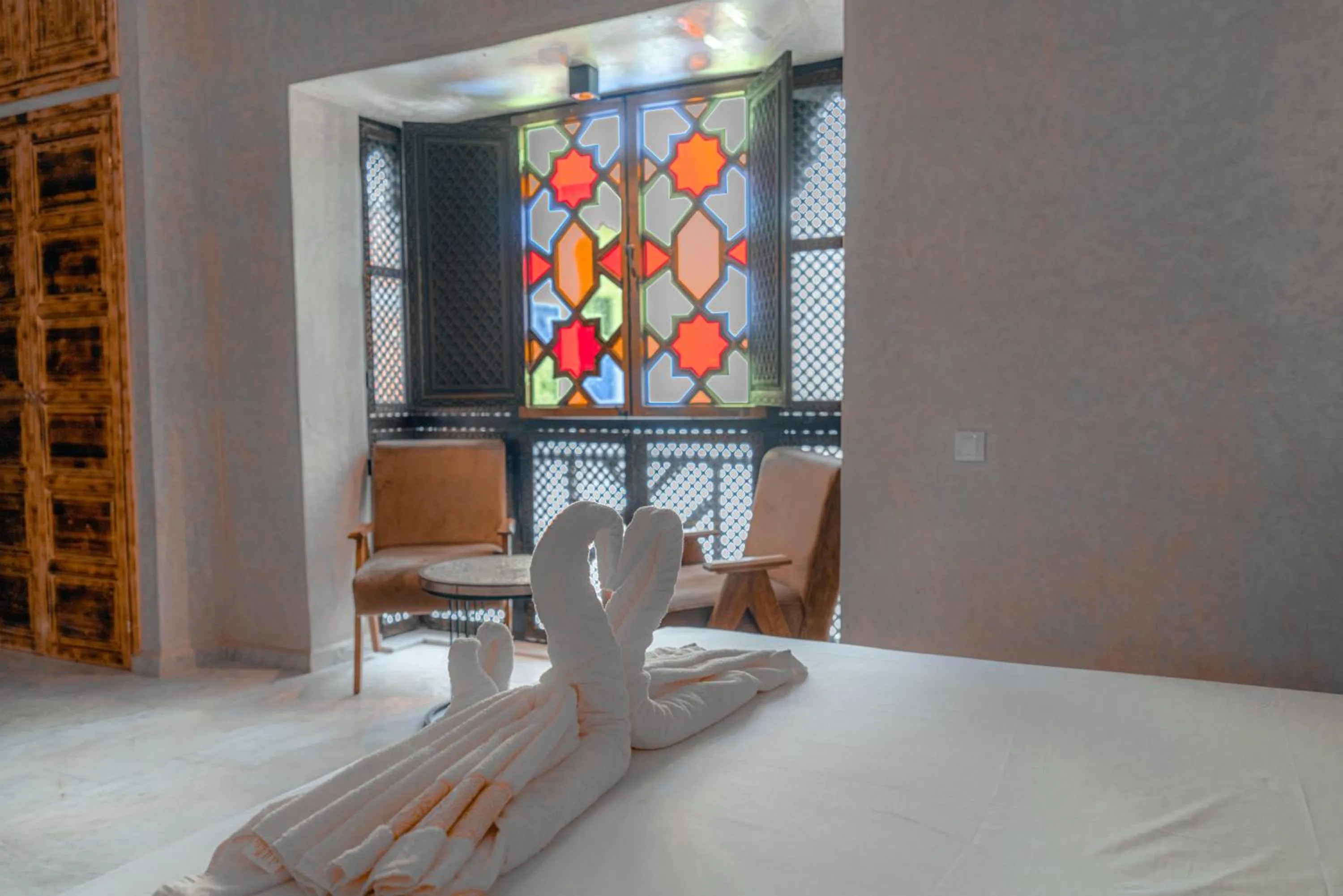 Bed in Riad Deluxe