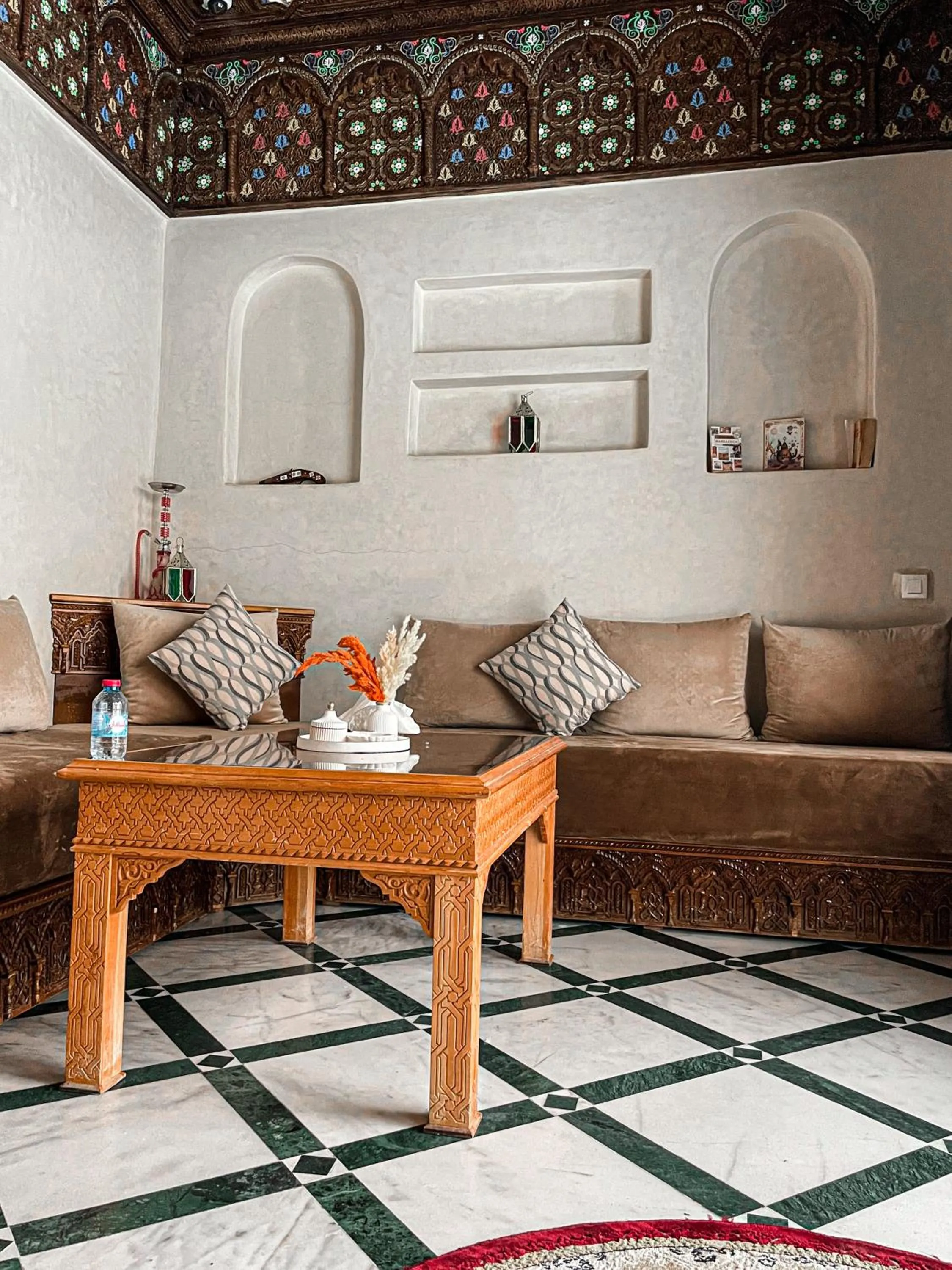 Living room in Riad Deluxe