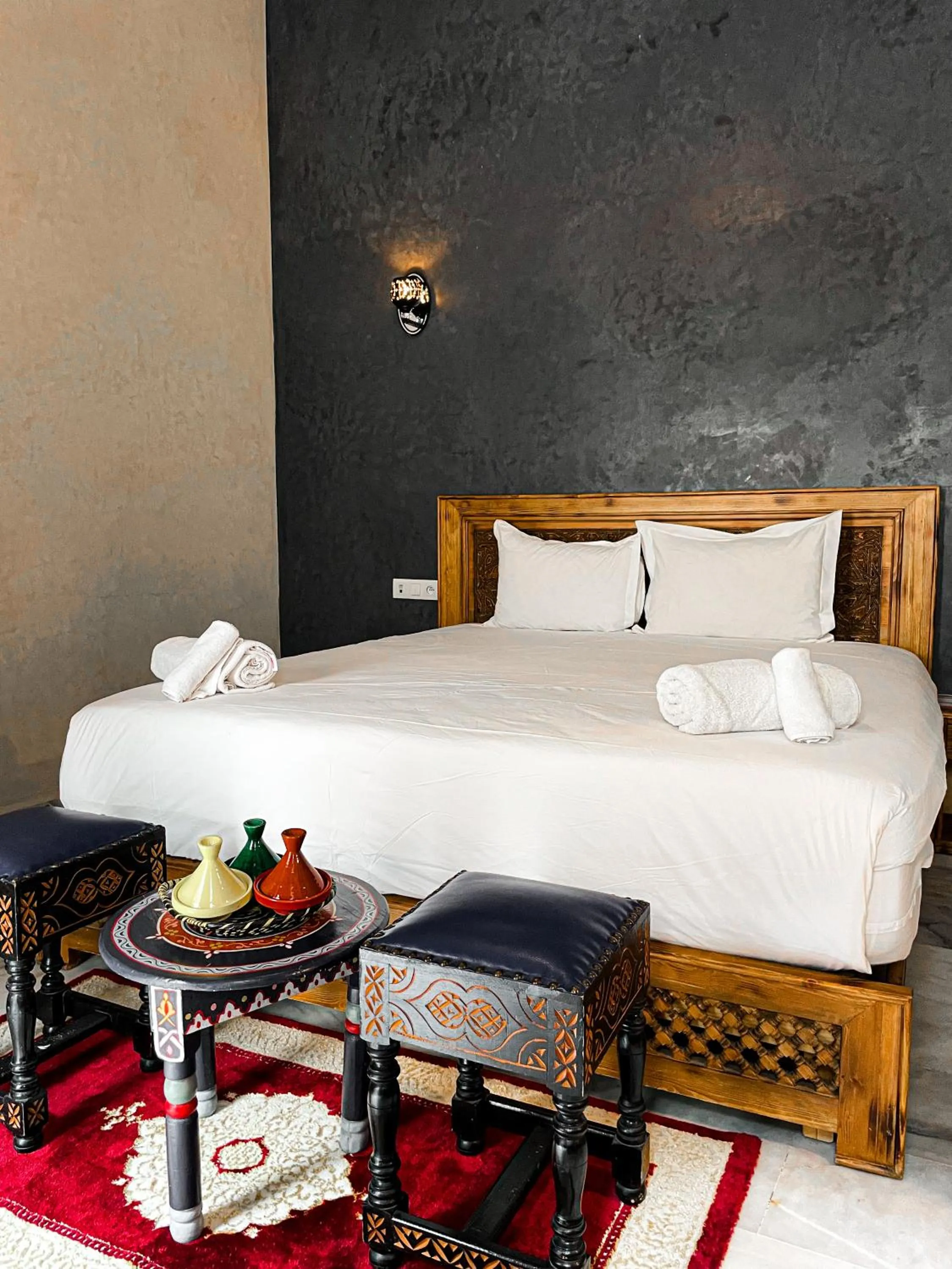 Bed in Riad Deluxe