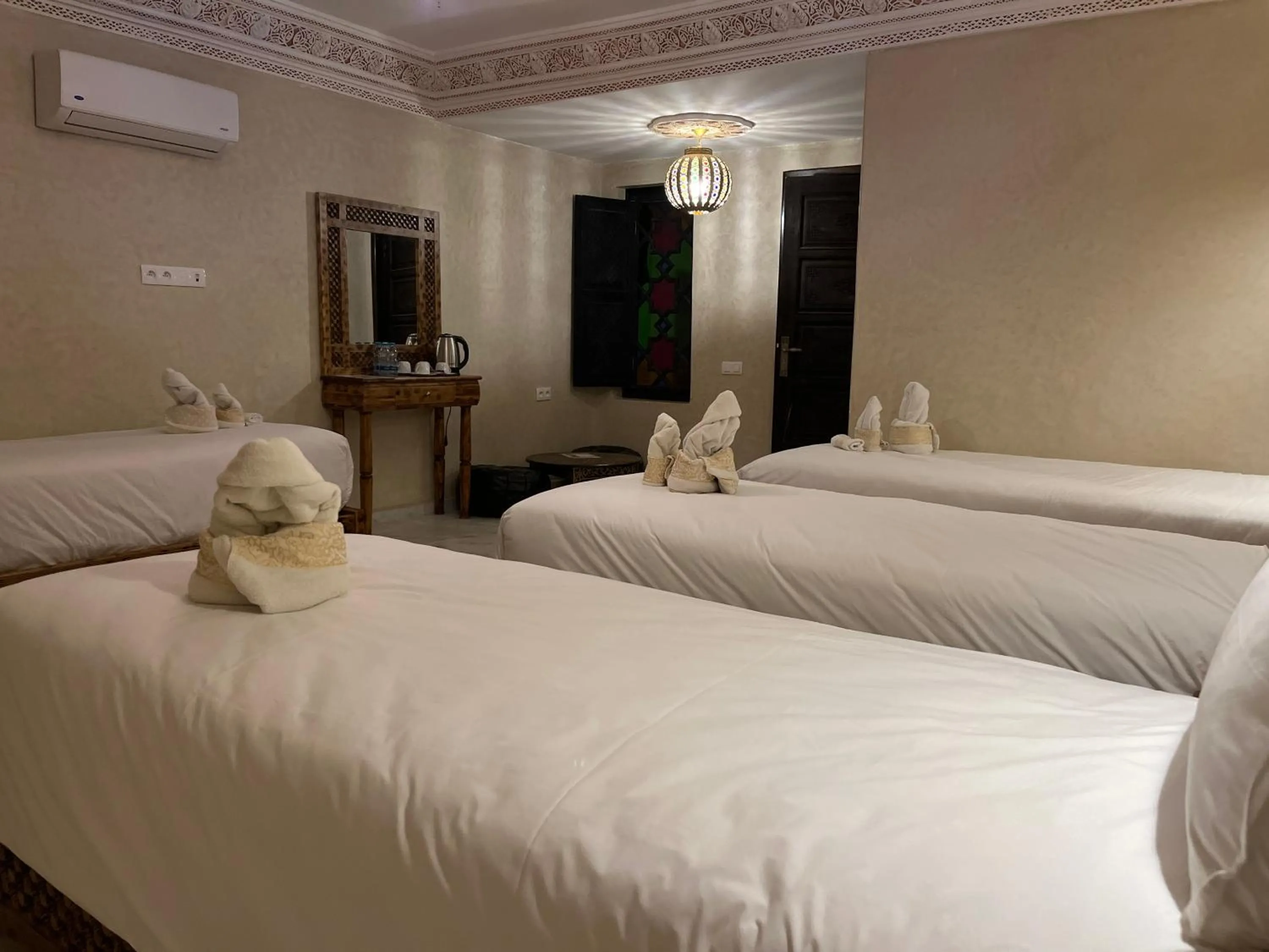 Bed in Riad Deluxe