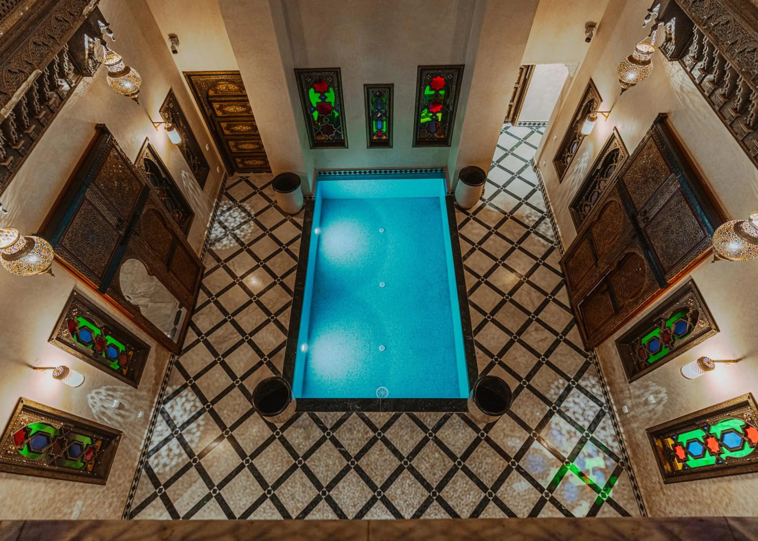 Pool view in Riad Deluxe