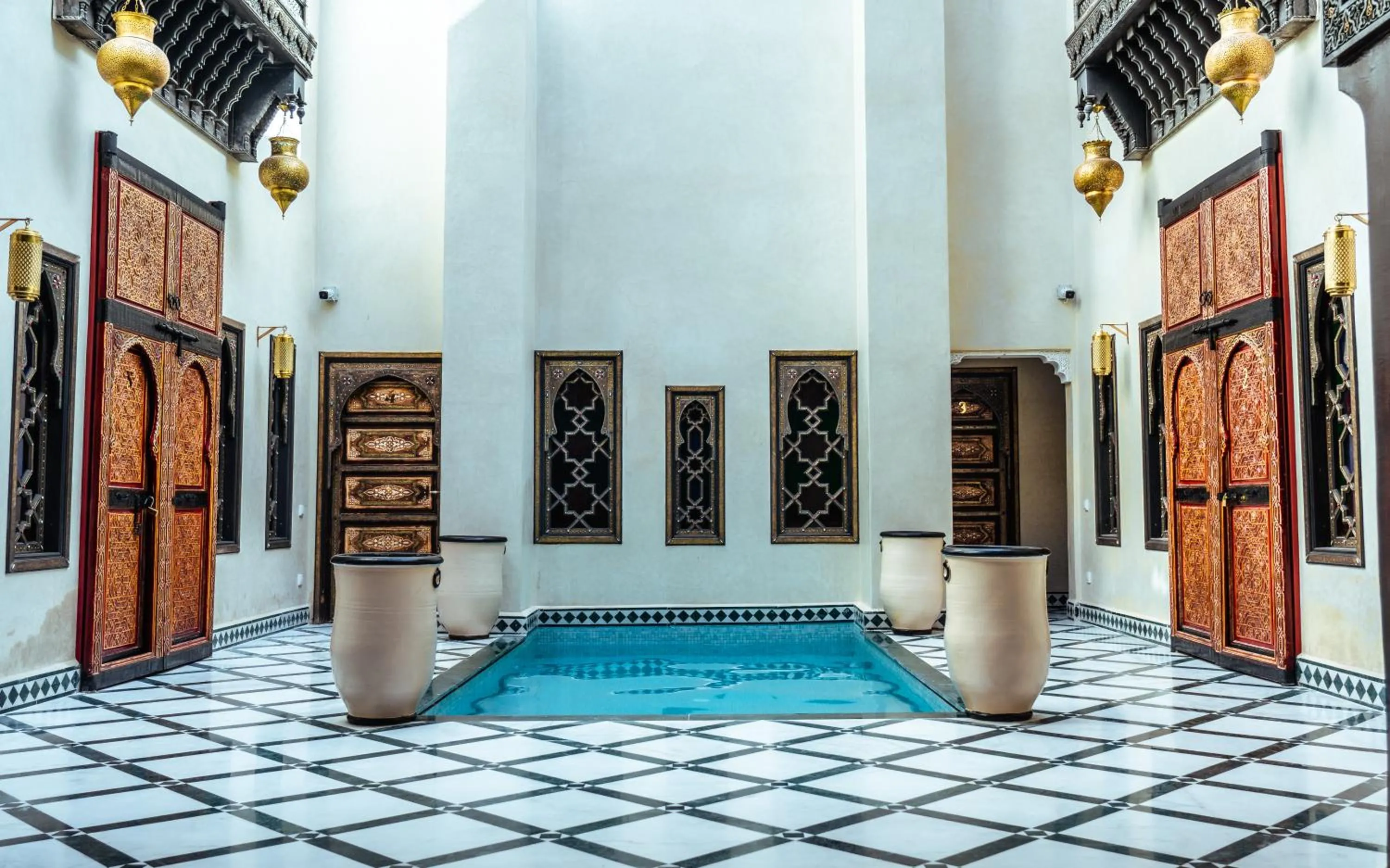 Pool view in Riad Deluxe