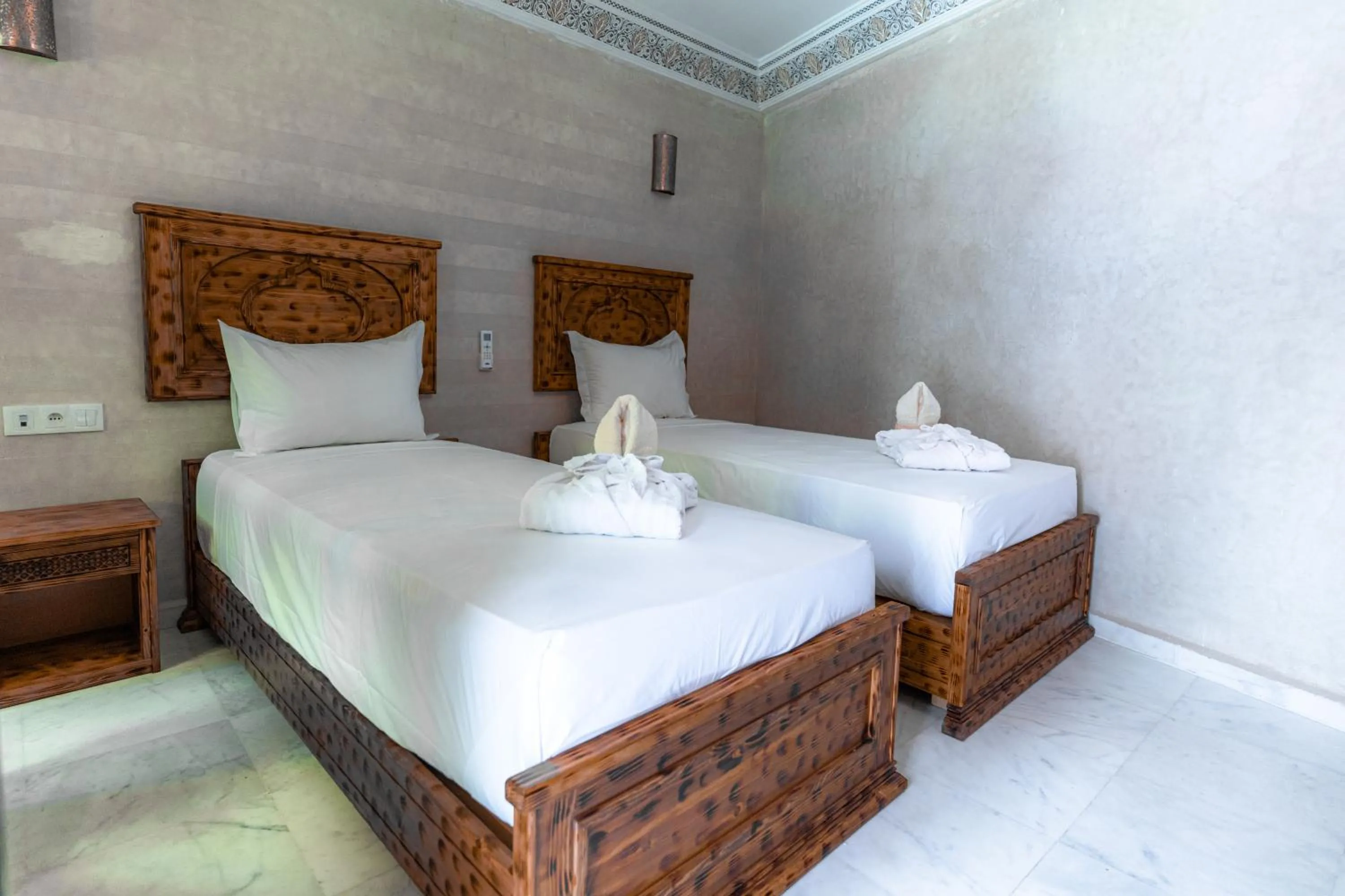 Bed in Riad Deluxe