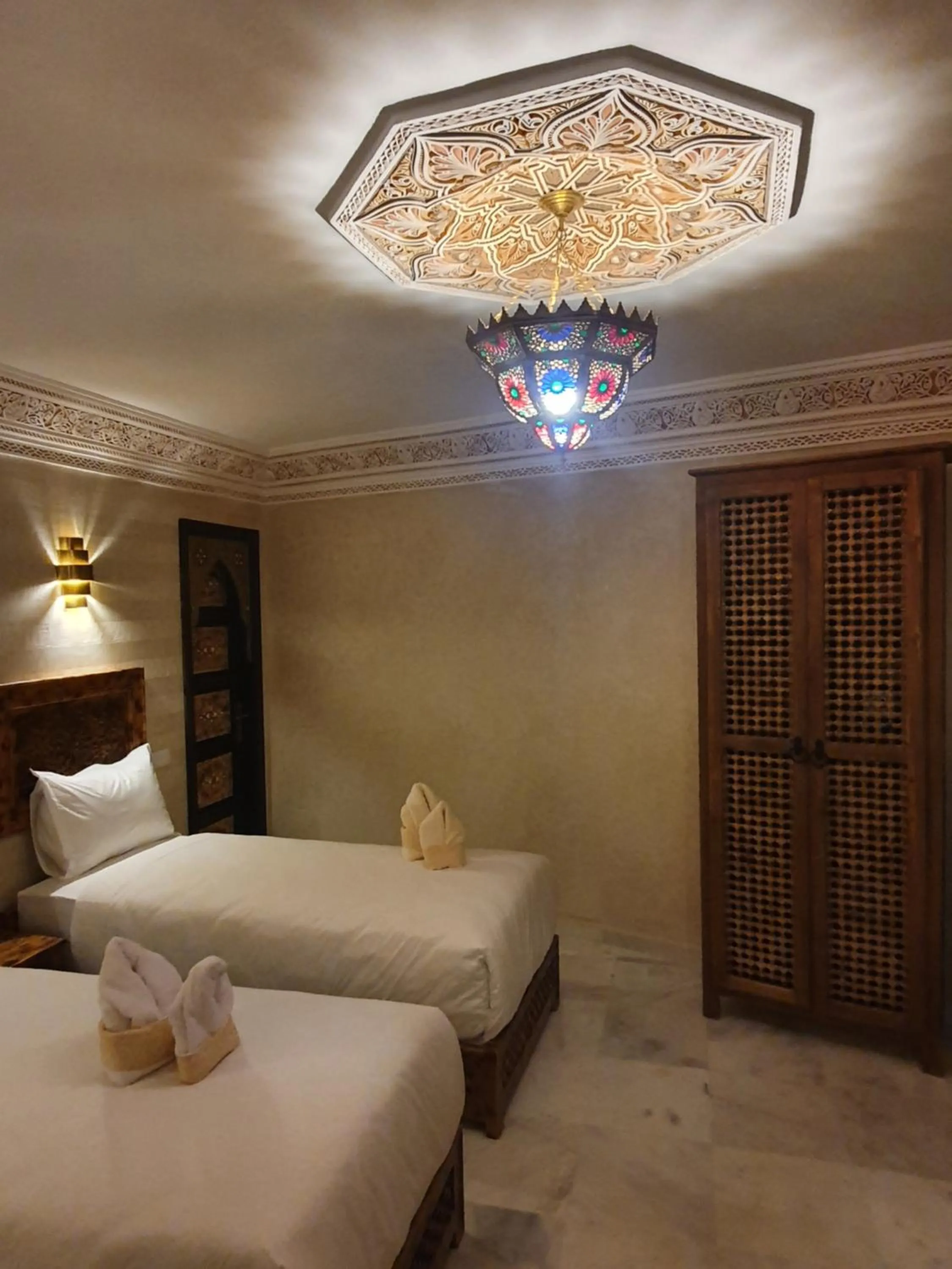 Bed in Riad Deluxe