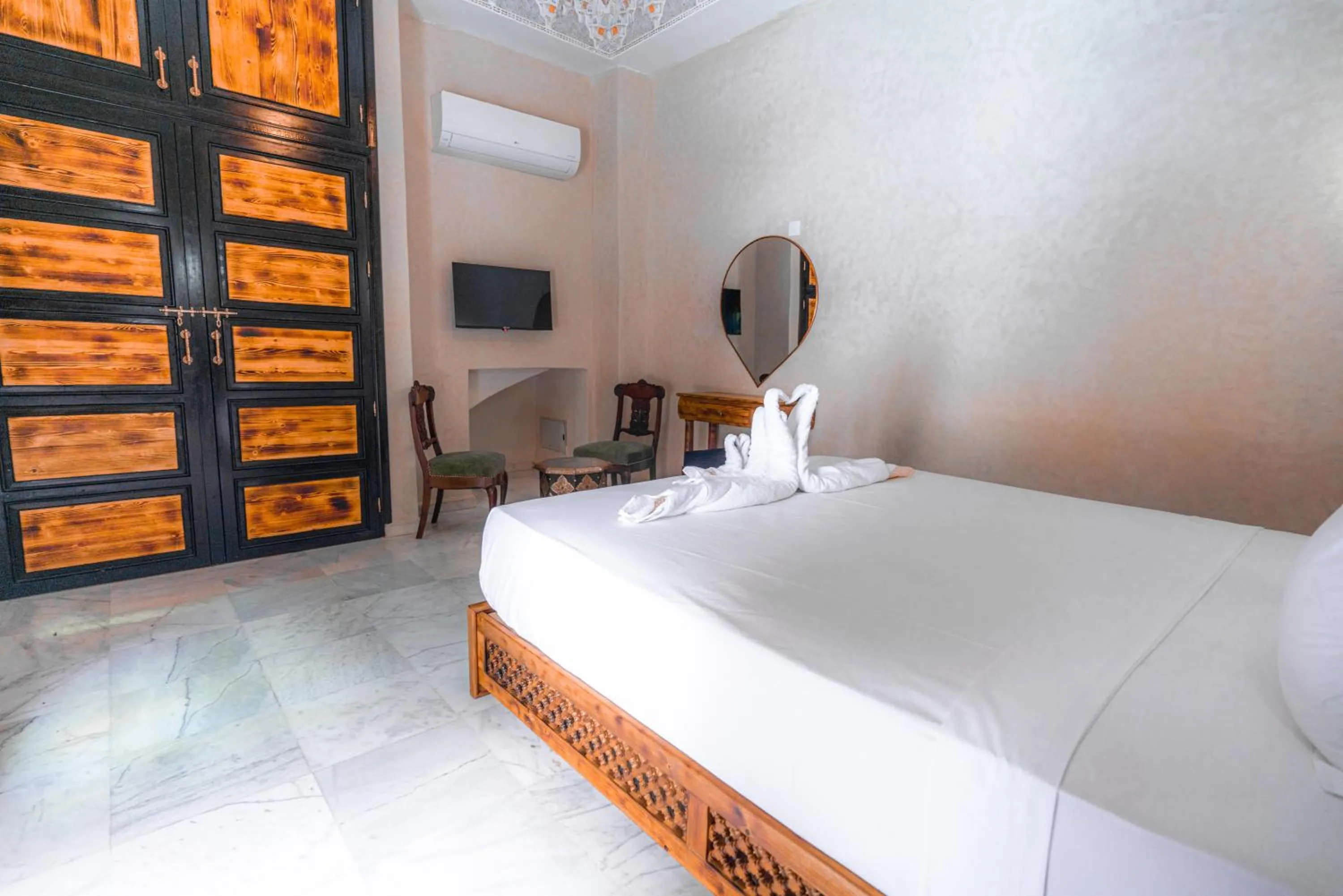 Bed in Riad Deluxe