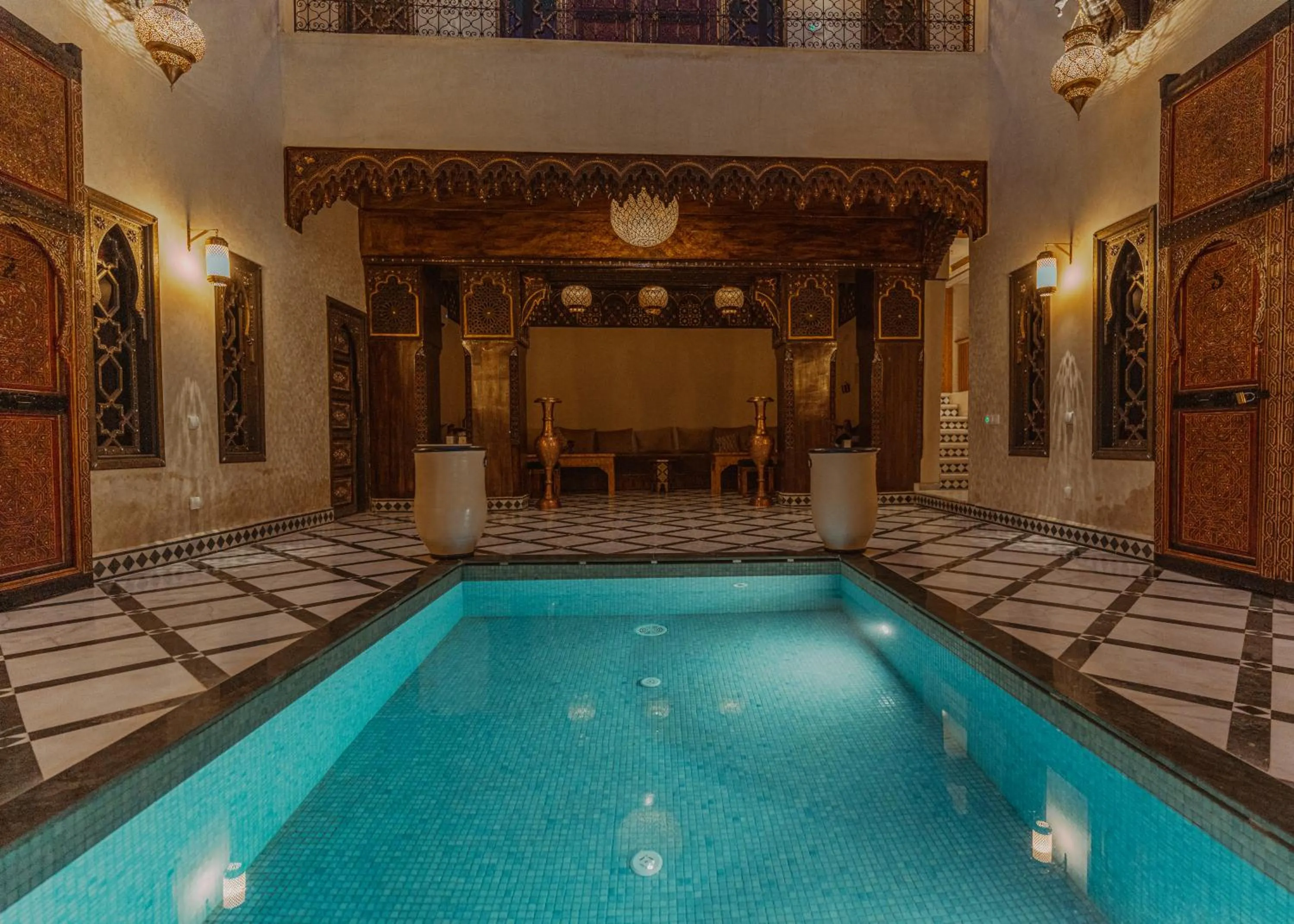 Pool view in Riad Deluxe